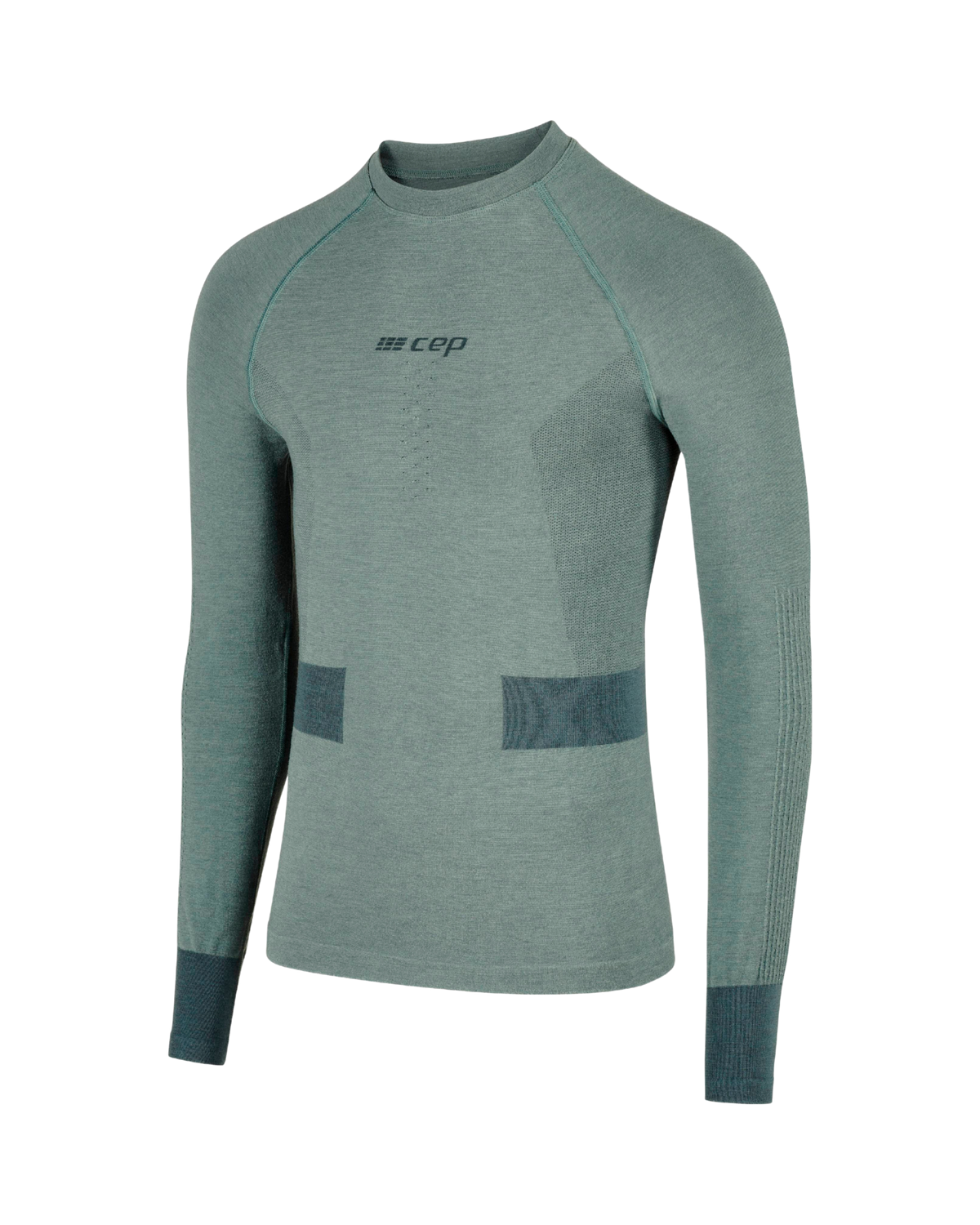 Ski Merino Base Shirt, Men, Blue-Grey