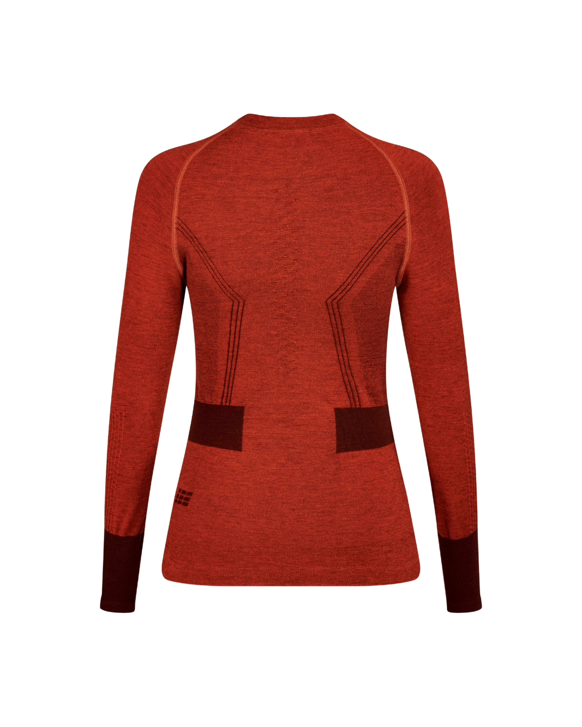 Ski Merino Base Shirt, Women, Aubergine/Red Merino