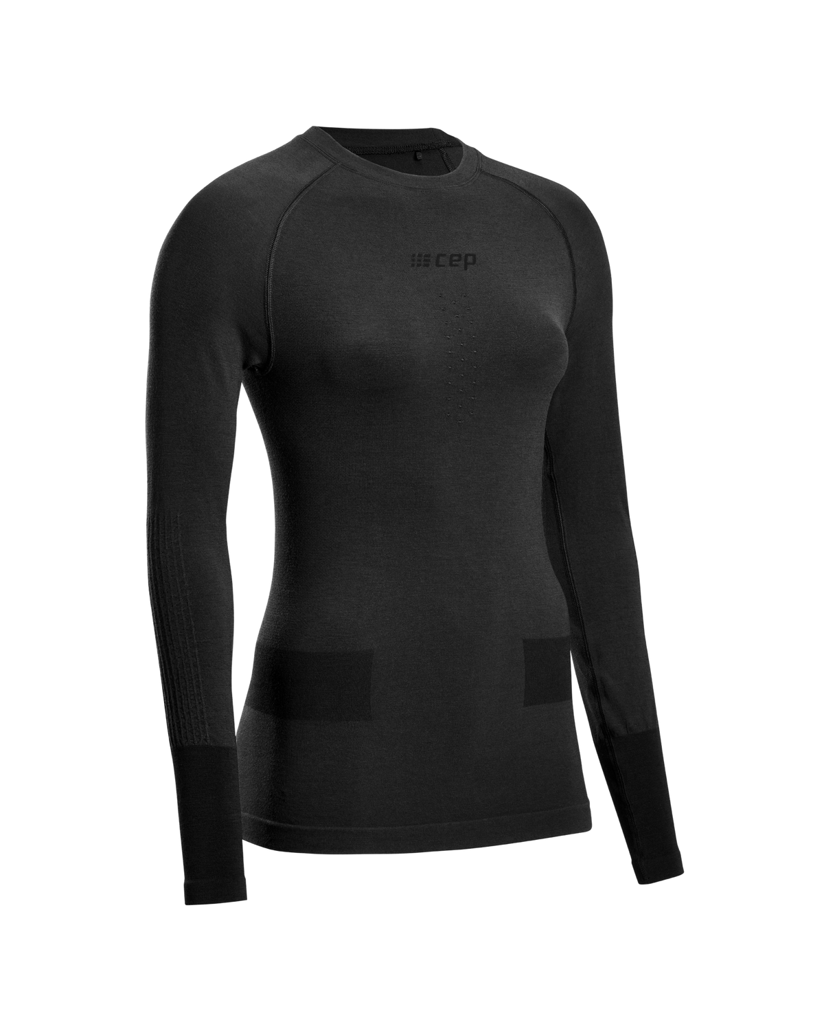 Ski Merino Base Shirt, Women, Black Merino
