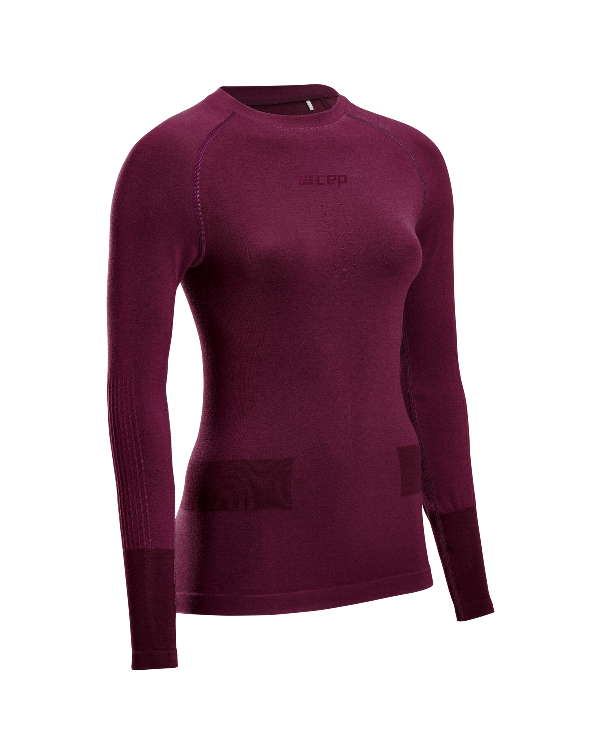 Ski Merino Base Shirt, Women, Purple Merino