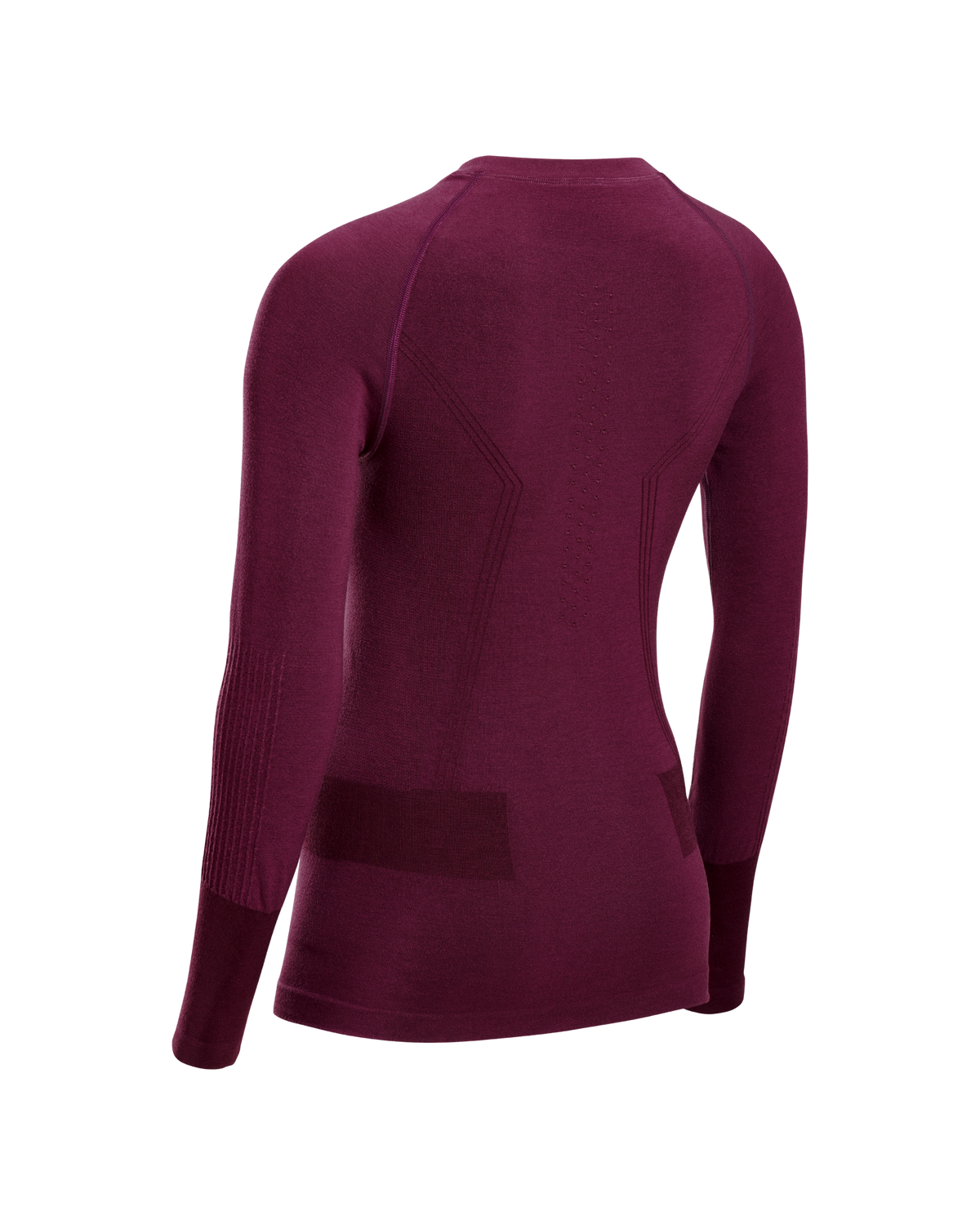 Ski Merino Base Shirt, Women, Purple Merino