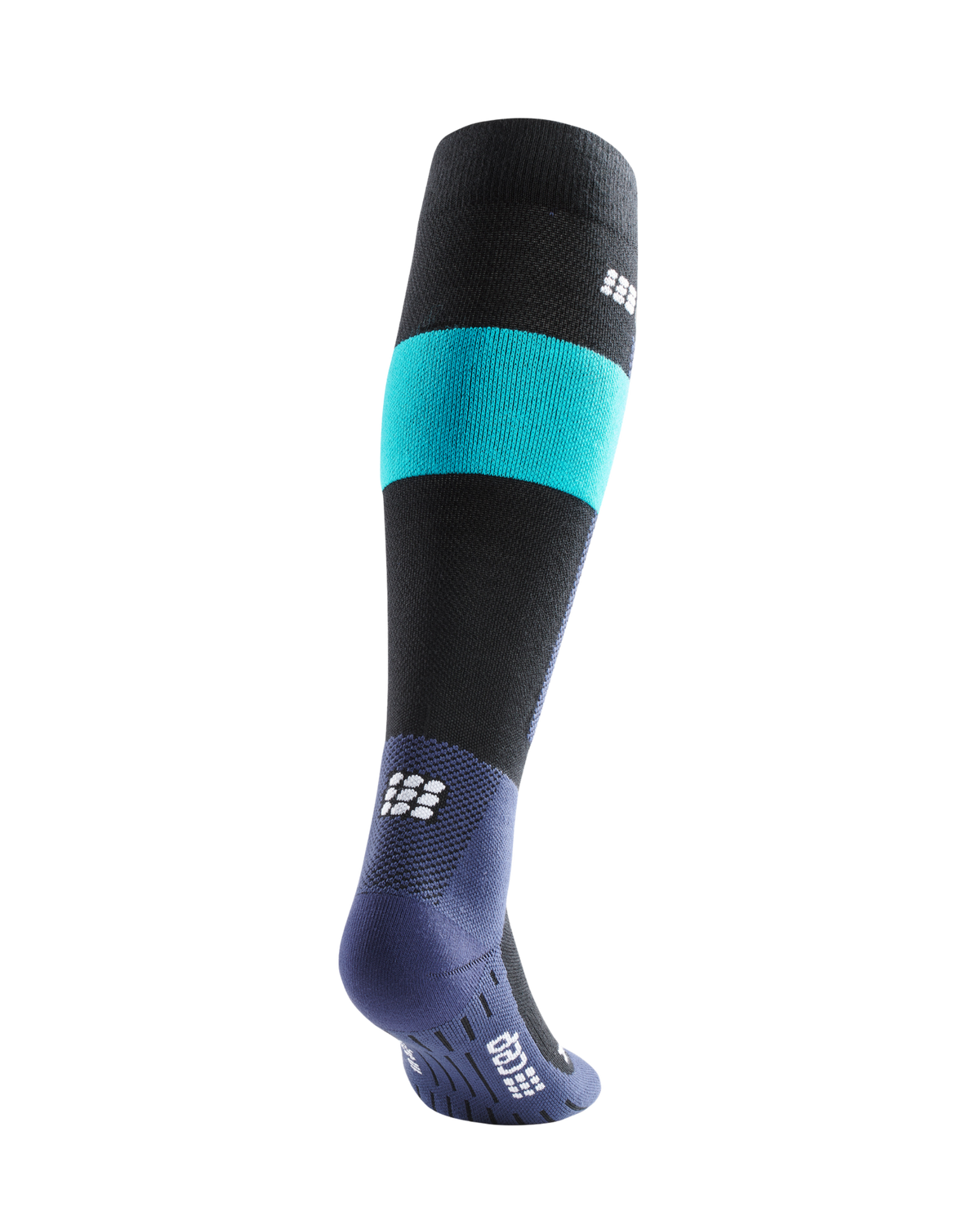 Ski Merino Tall Compression Socks, Men, Blue Merino