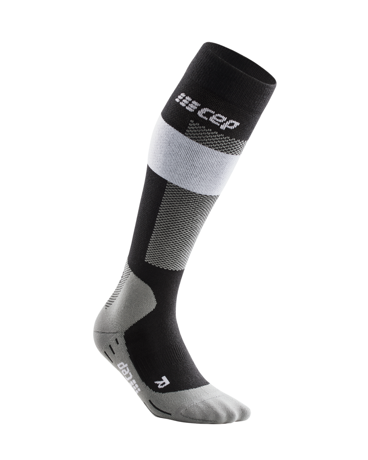 Ski Merino Tall Compression Socks, Men, Gray Merino