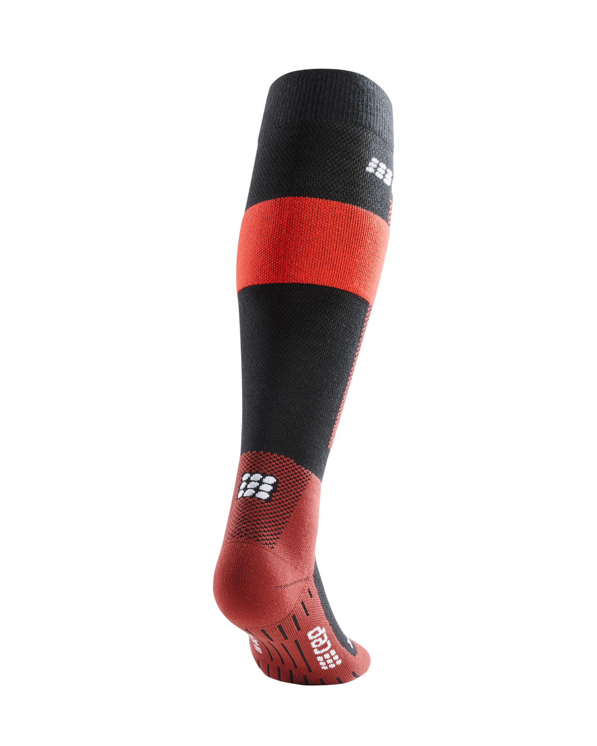 Ski Merino Tall Compression Socks, Men, Red Merino