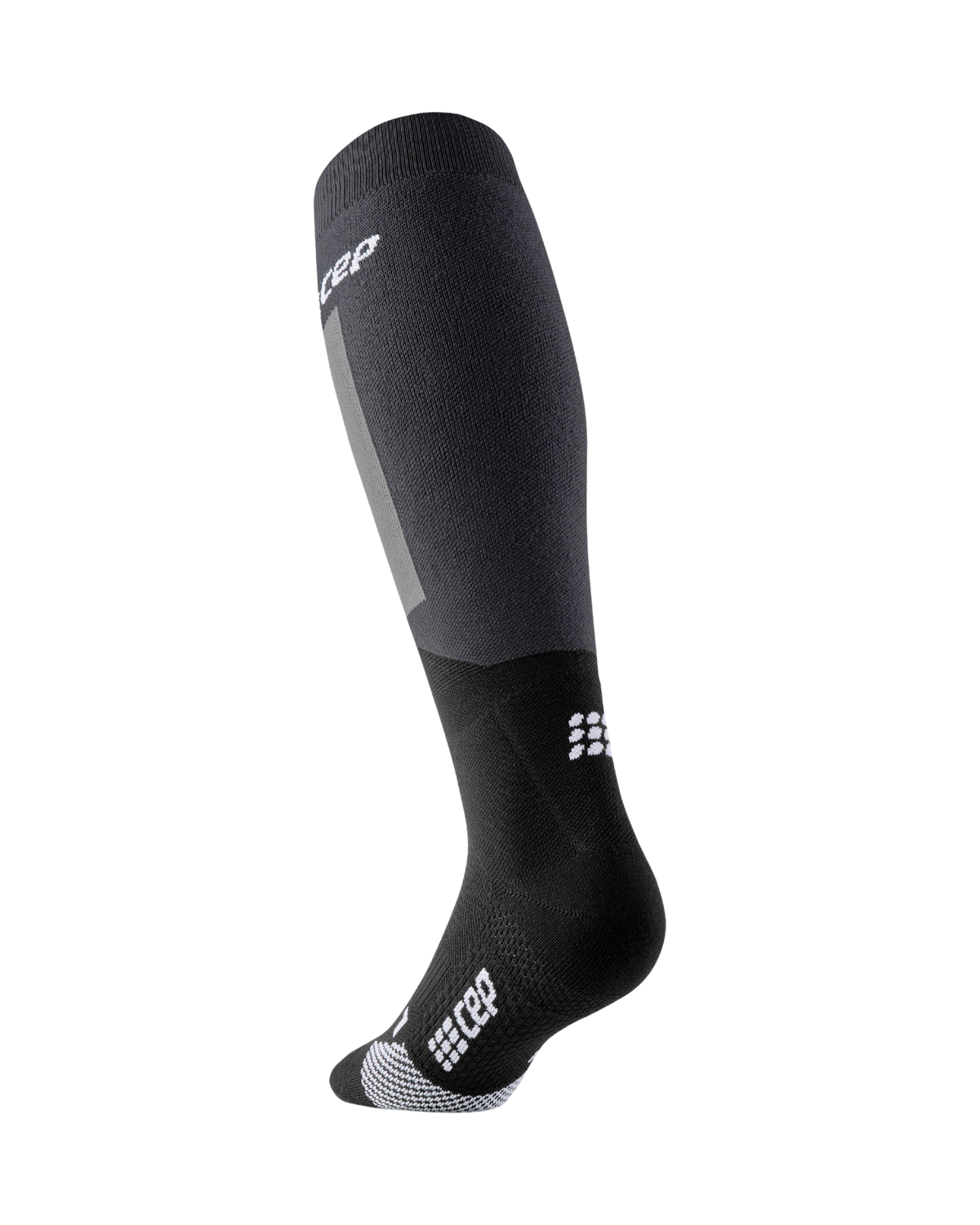 Ski Thermo Tall Compression Socks, Women, Grey/Black/White