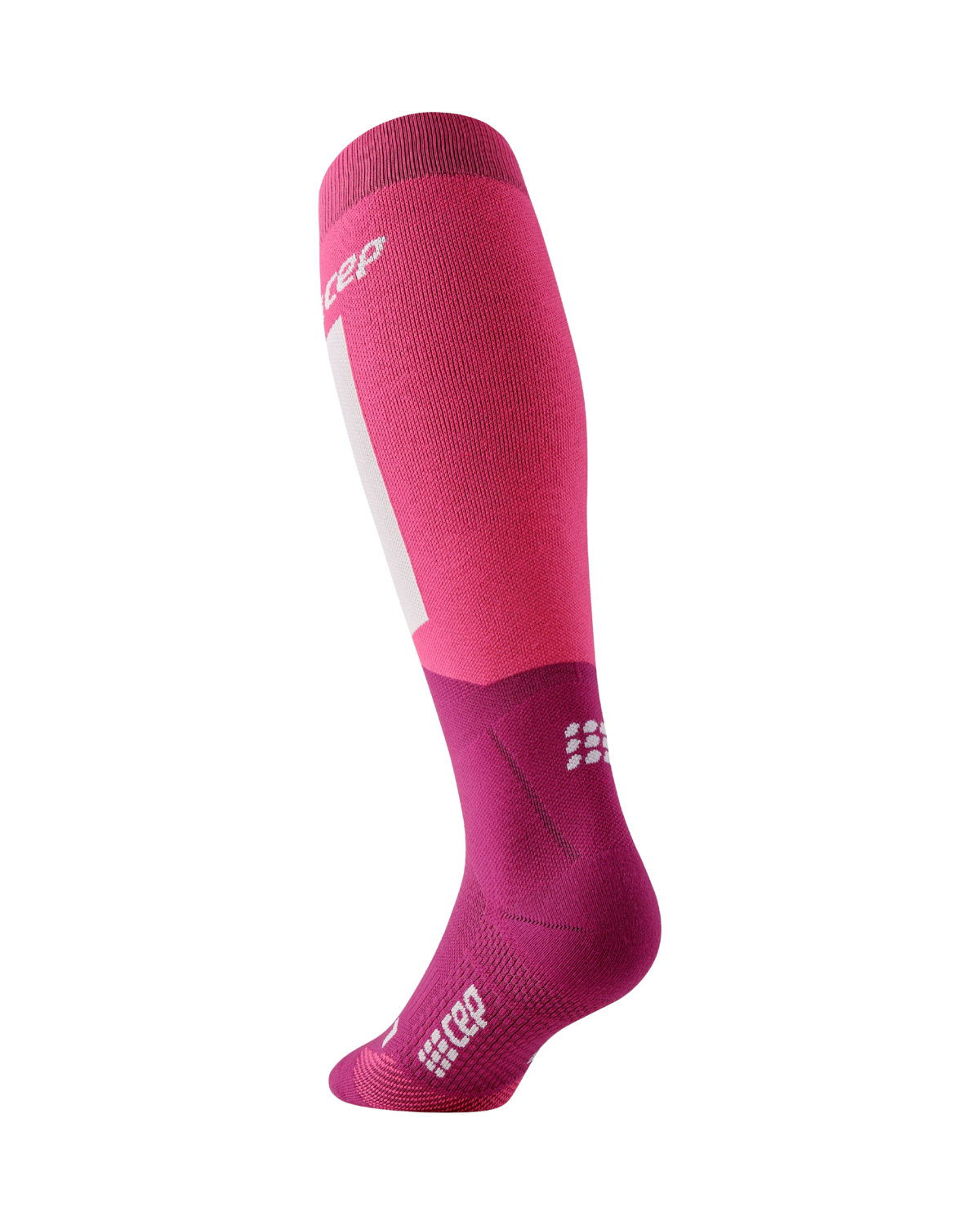 Ski Thermo Tall Compression Socks, Women, Pink/Purple/Black