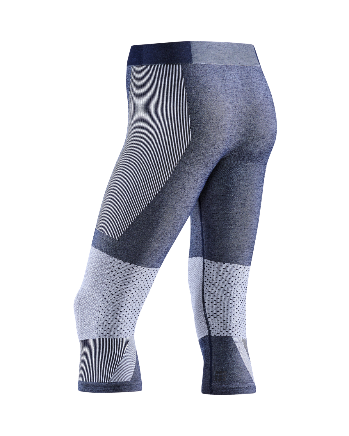 Ski Touring 3/4 Base Tights, Men, Navy Blue/Blue