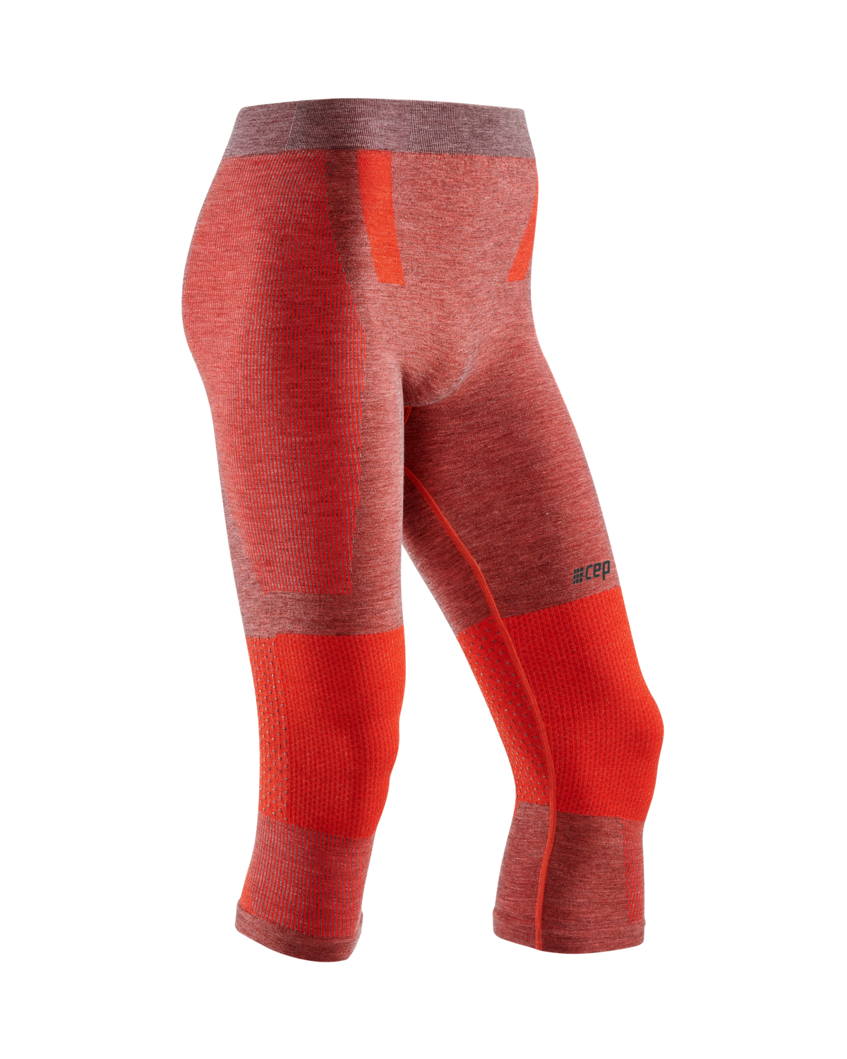 Ski Touring 3/4 Base Tights, Men, Red