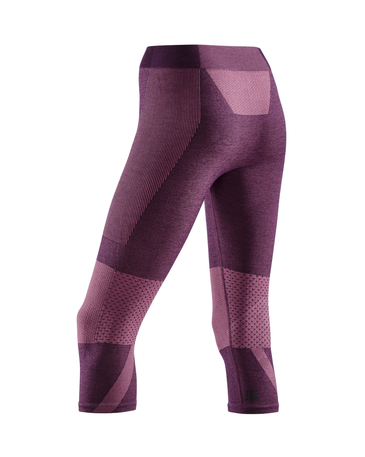 Ski Touring 3/4 Base Tights, Women, Violet/Dark Violet