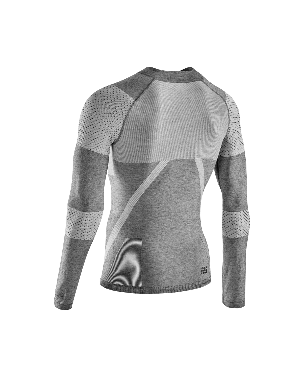 Ski Touring Base Shirt, Men, Light Grey/Dark Grey
