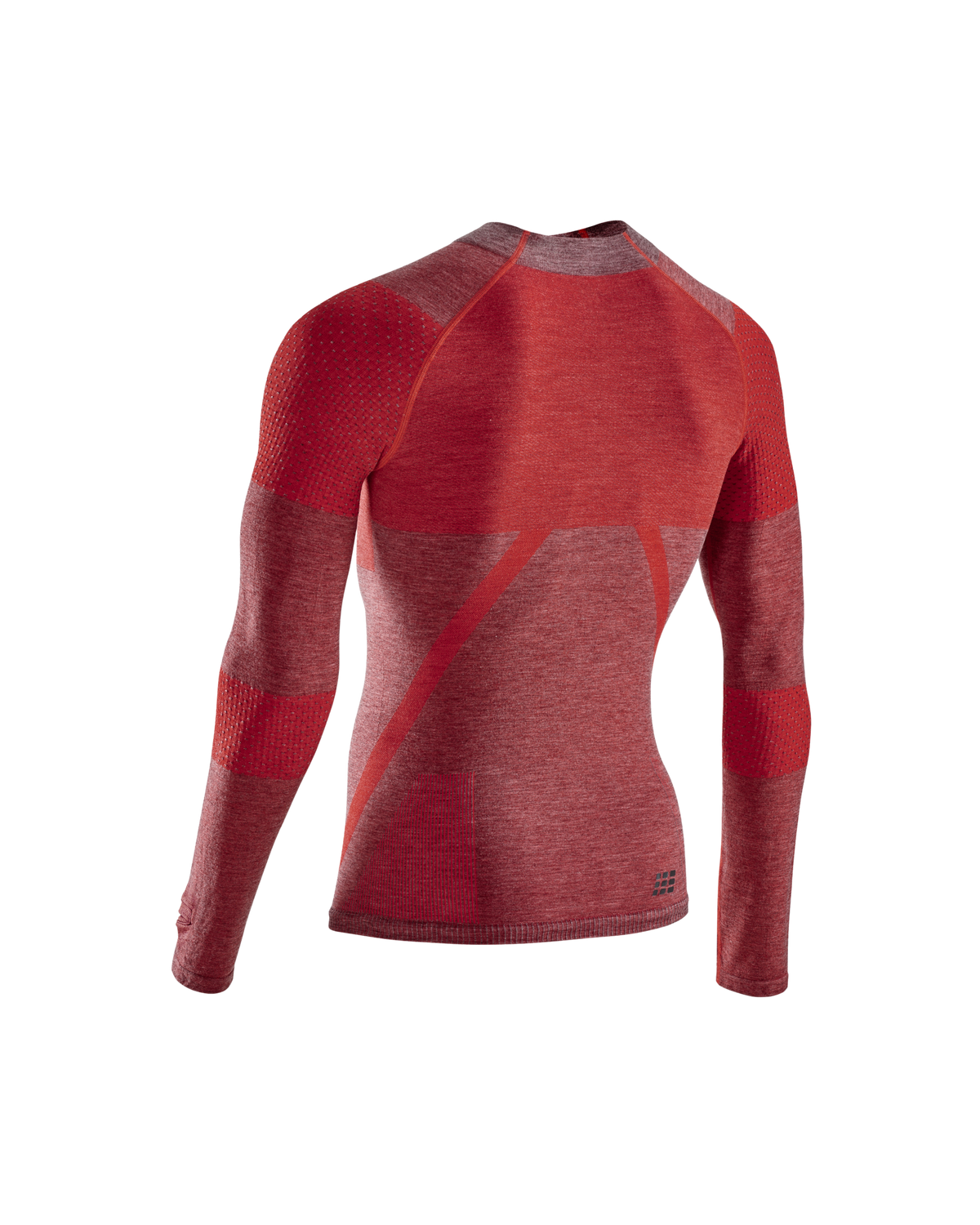 Ski Touring Base Shirt, Men, Red/Dark Red