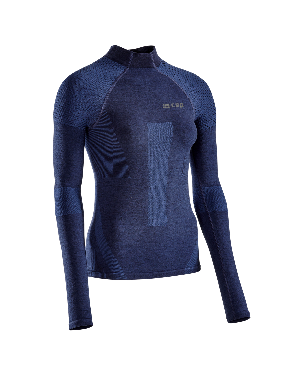 Ski Touring Base Shirt, Women, Blue/Navy Blue