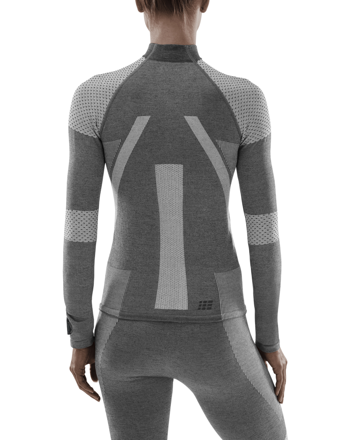 Ski Touring Base Shirt, Women, Light Grey/Dark Grey
