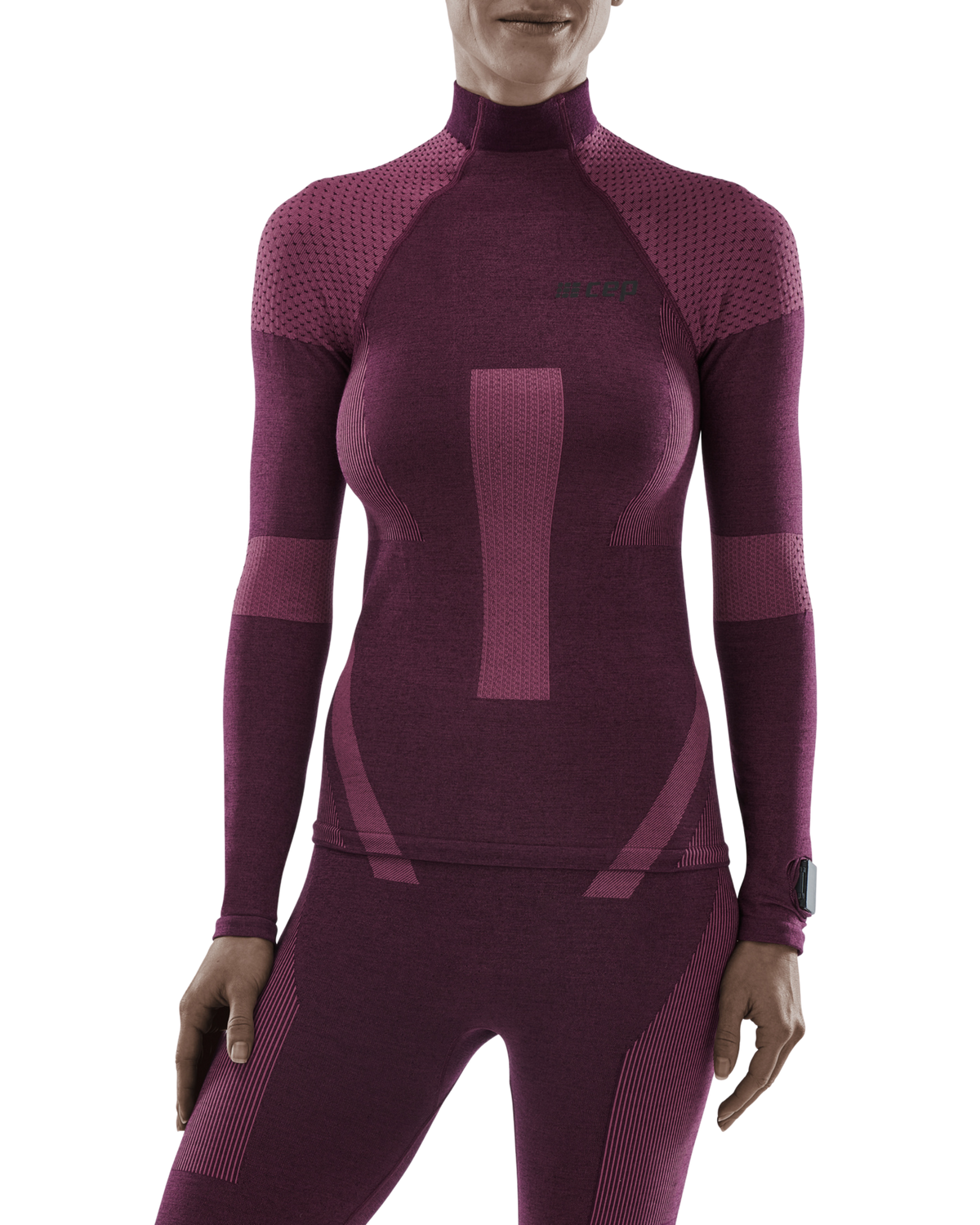 Ski Touring Base Shirt, Women, Violet/Dark Violet