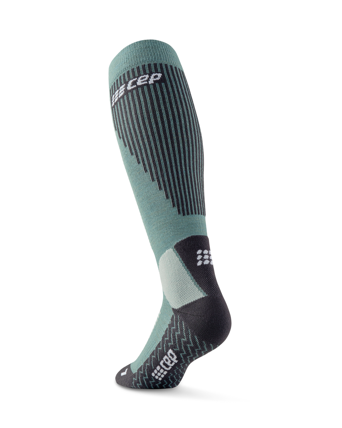 Ski Touring Tall Compression Socks, Women, Blue-Grey