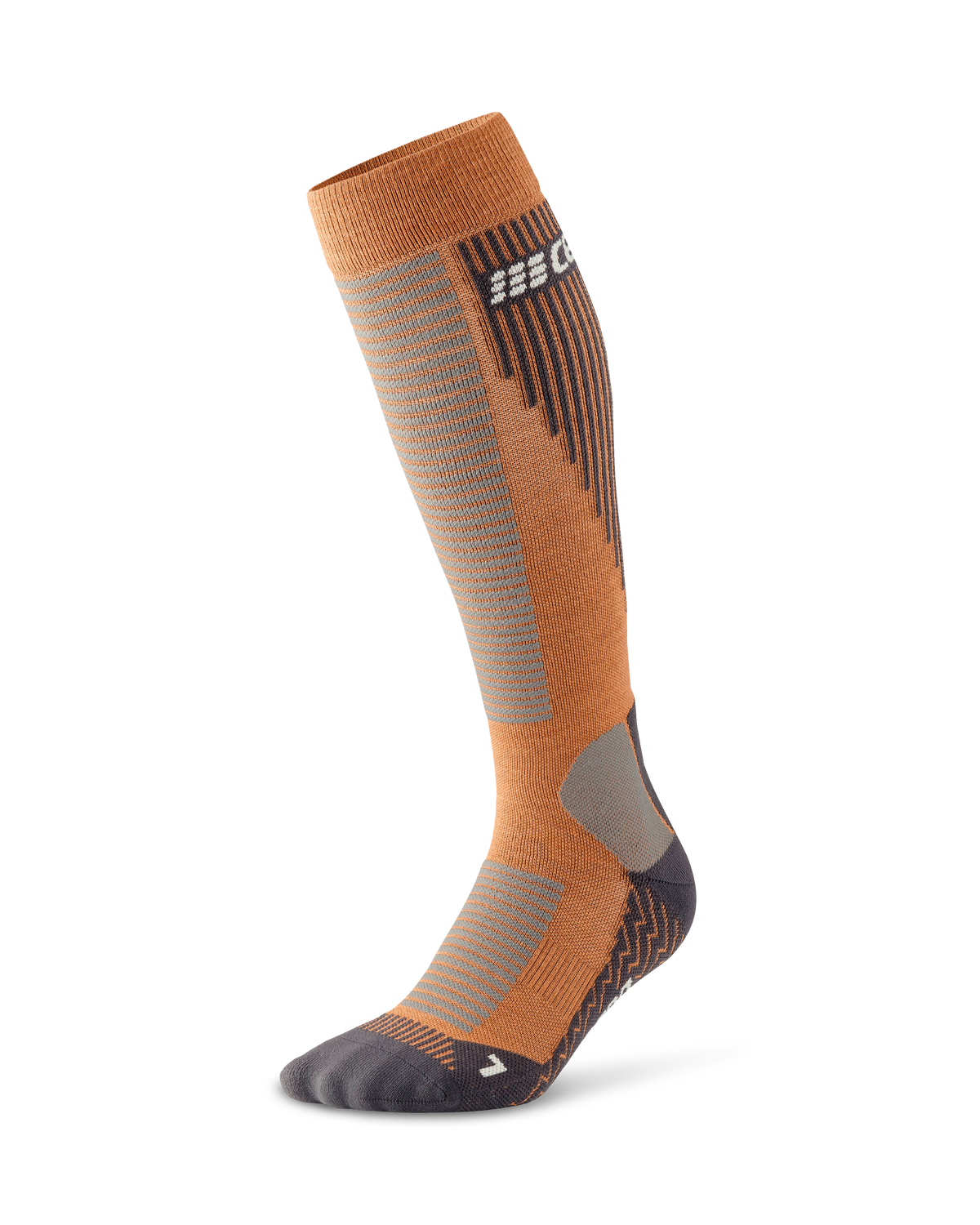 Ski Touring Tall Compression Socks, Women, Caramel