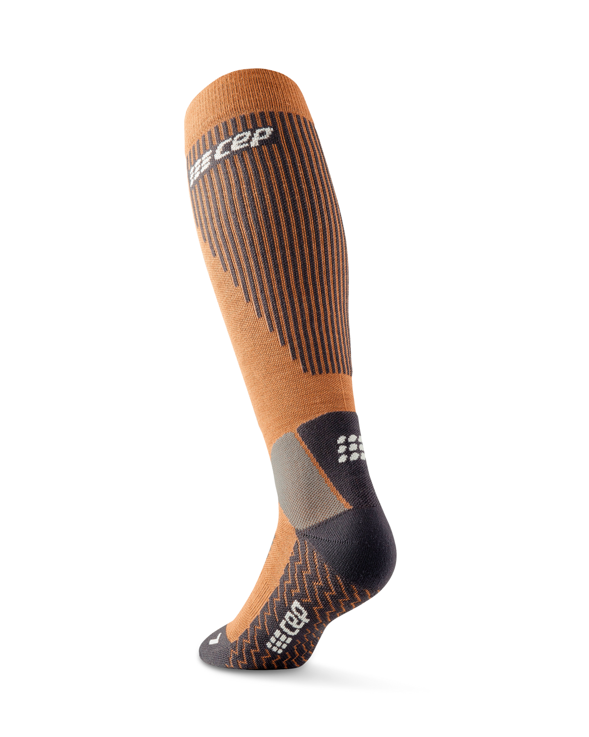 Ski Touring Tall Compression Socks, Women, Caramel