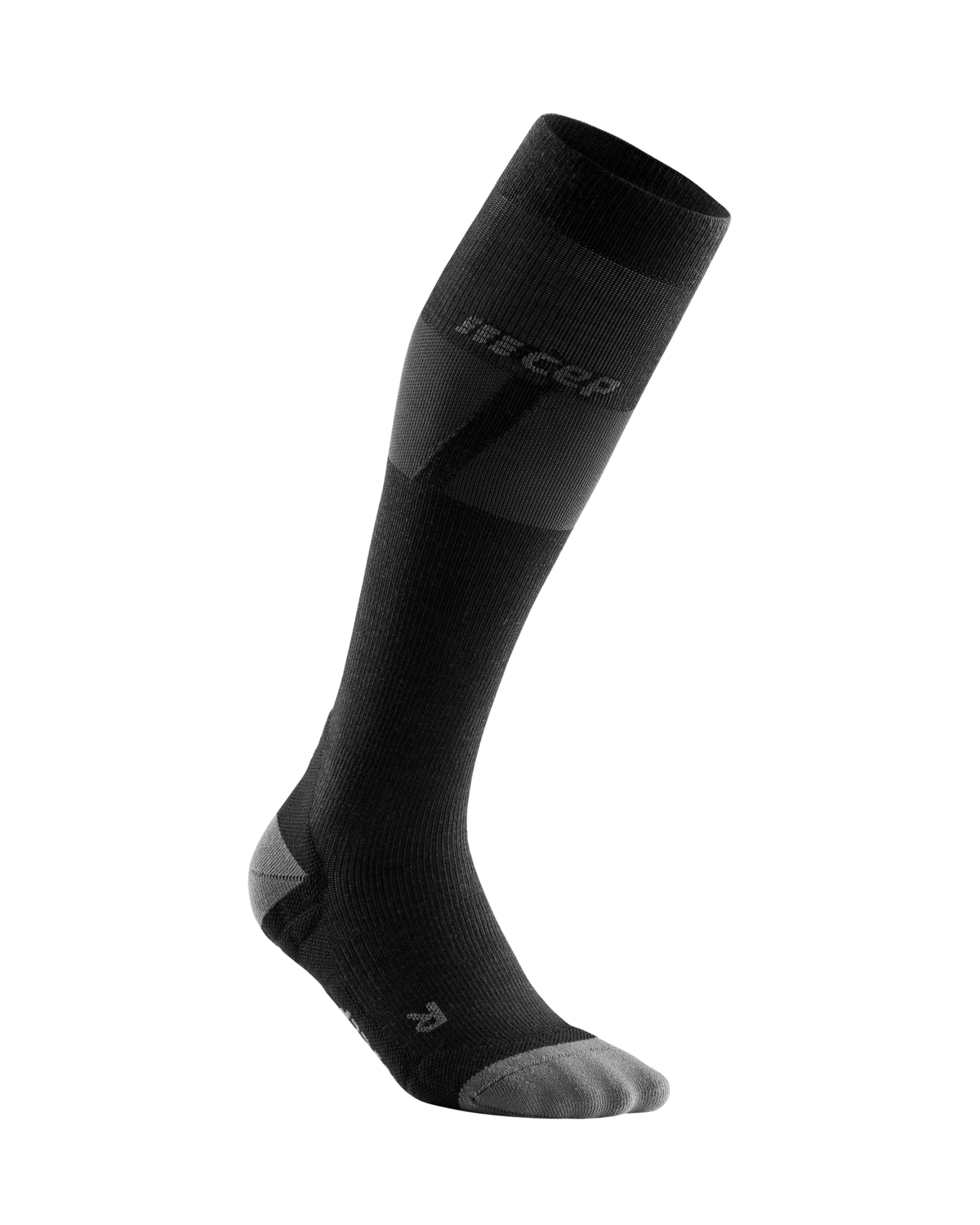 Ski Ultralight Tall Compression Socks, Women, Black/Dark Grey