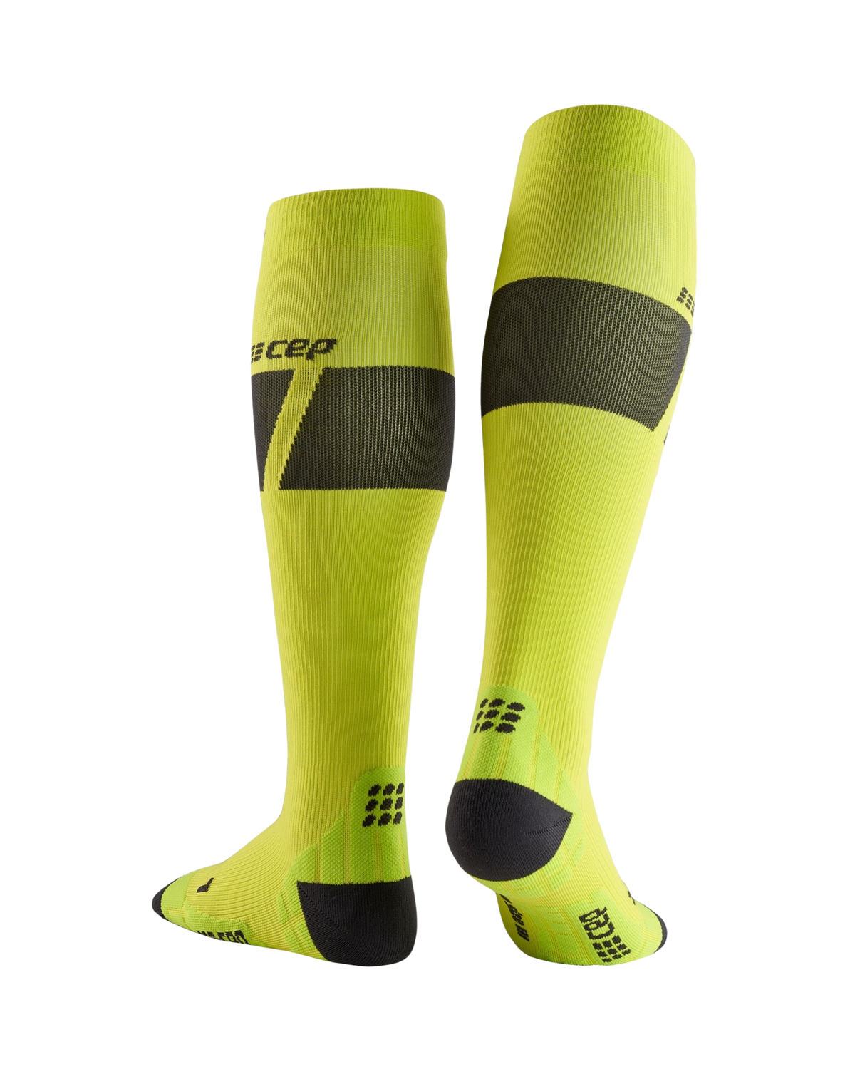 Ski Ultralight Tall Compression Socks, Women, Lime/Dark Grey