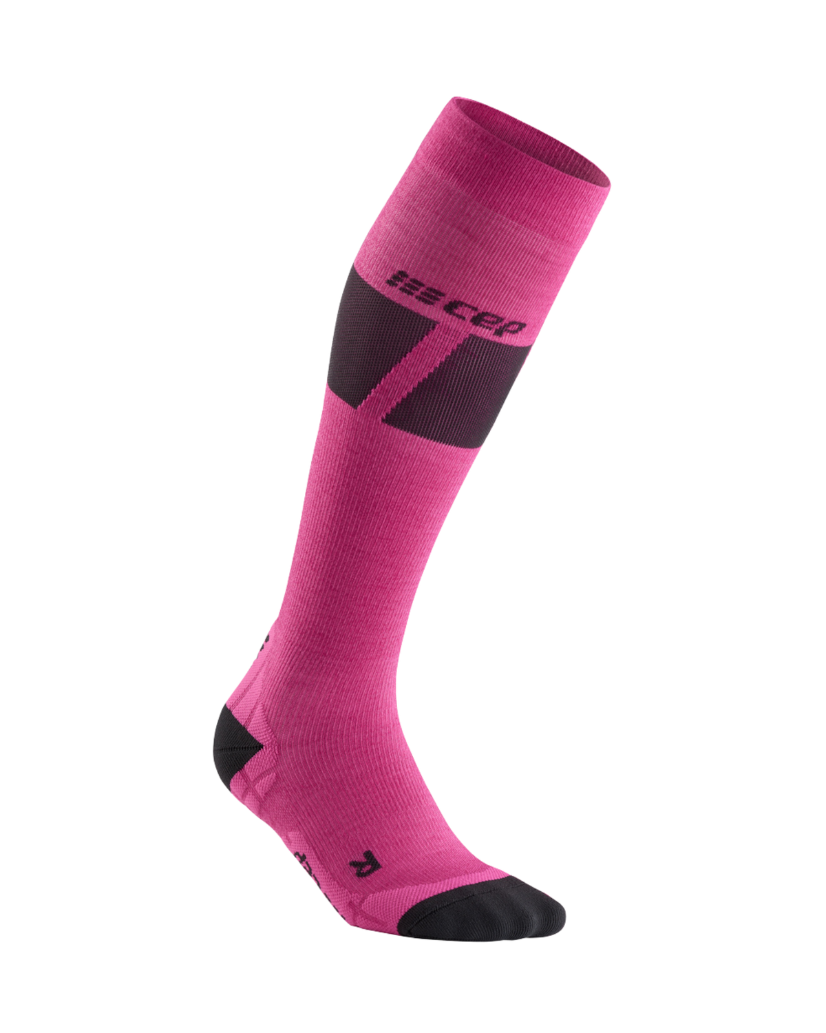 Ski Ultralight Tall Compression Socks, Women, Pink/Dark Grey