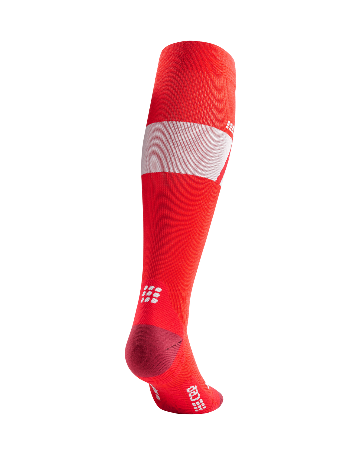 Ski Ultralight Tall Compression Socks, Women, Red/White