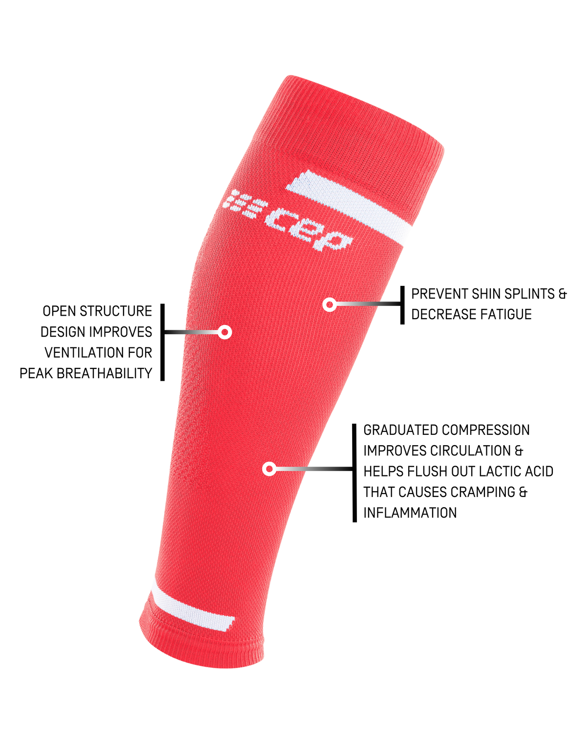 The Run Compression Calf Sleeves 4.0, Men, Pink