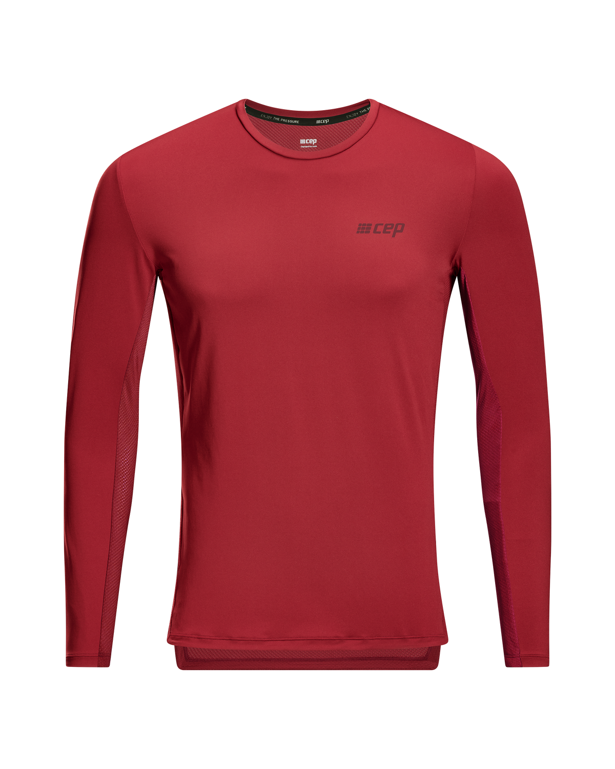 The Run Long Sleeve Shirt, Men, Crimson