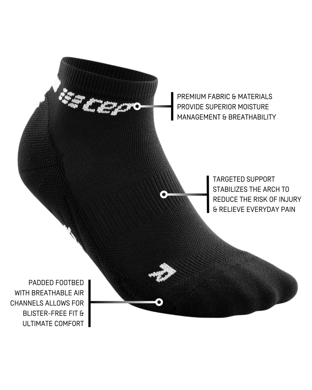 The Run Low Cut Socks 4.0, Men, Black