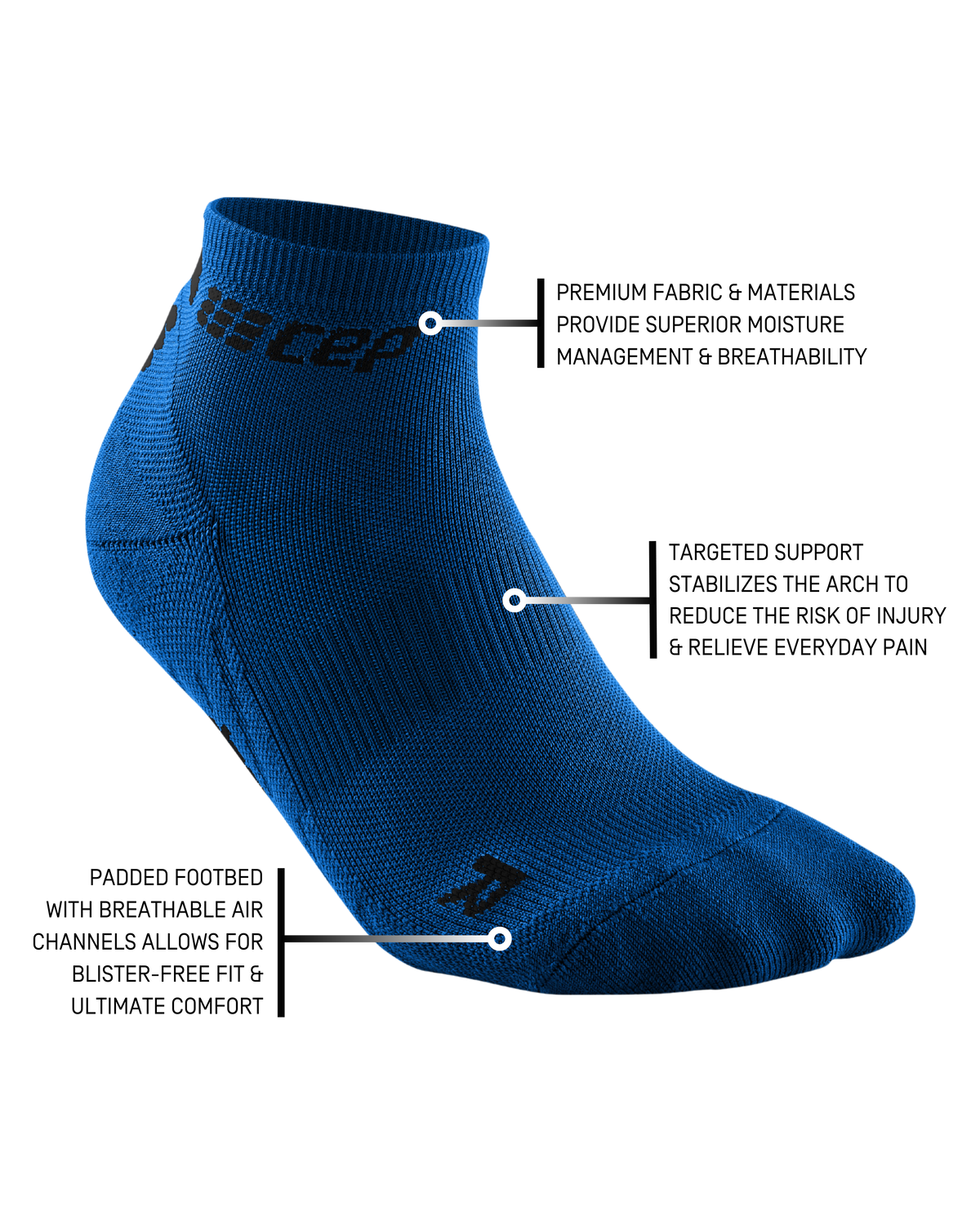 The Run Low Cut Socks 4.0, Men, Blue