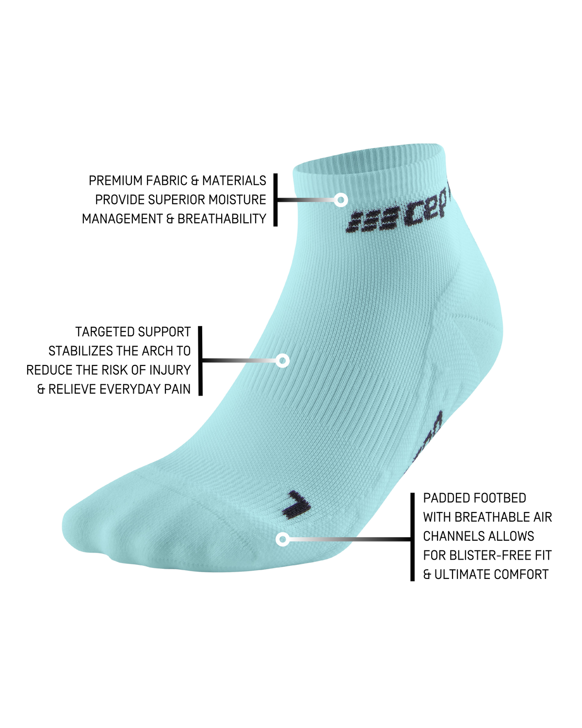 The Run Low Cut Socks 4.0, Men, Light Blue