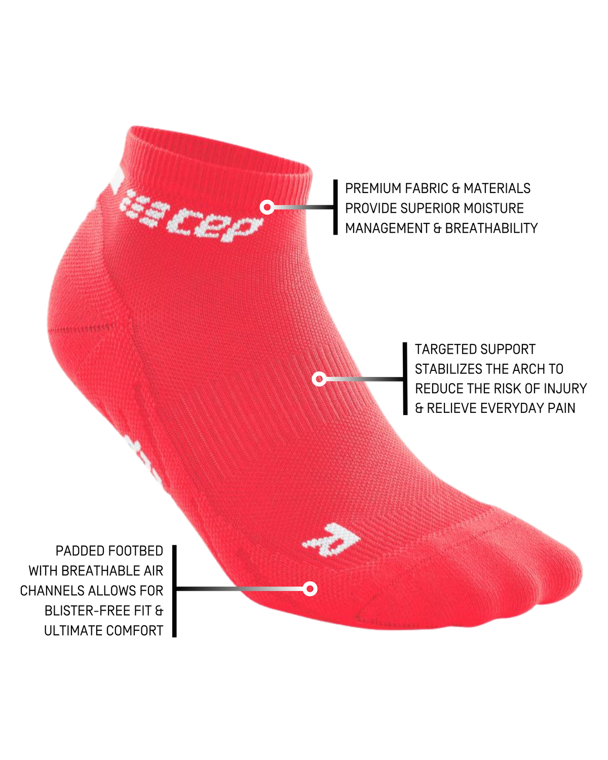 The Run Low Cut Socks 4.0, Men, Pink