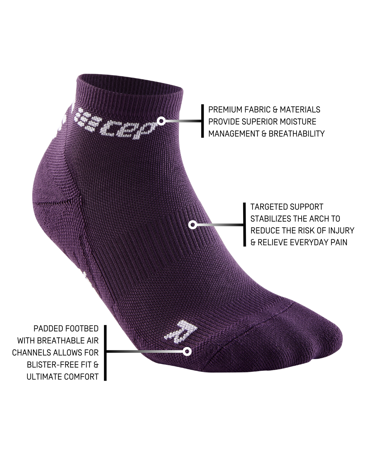 The Run Low Cut Socks 4.0, Men, Violet