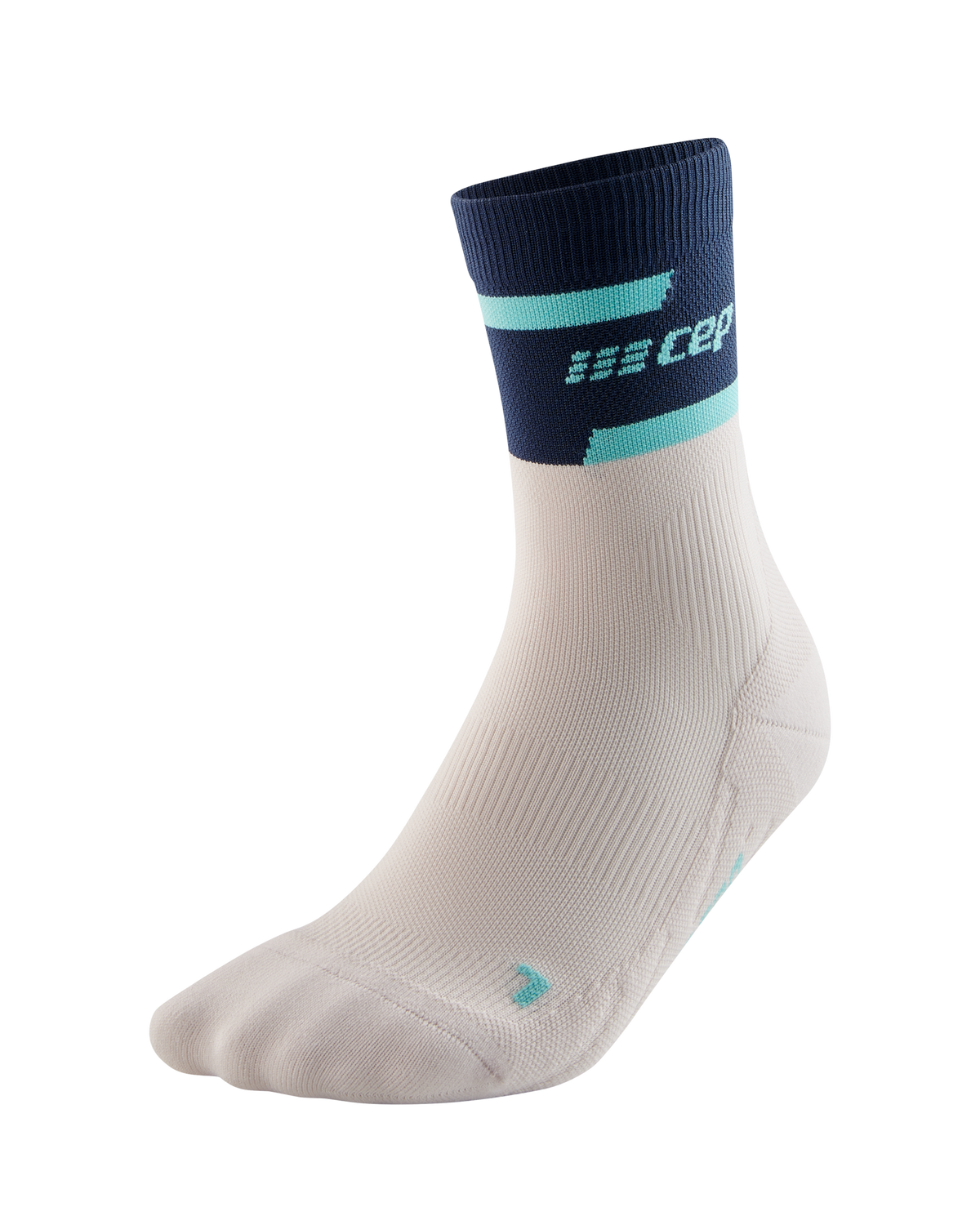 The Run Compression Mid Cut Socks 4.0, Men, Blue/Off White