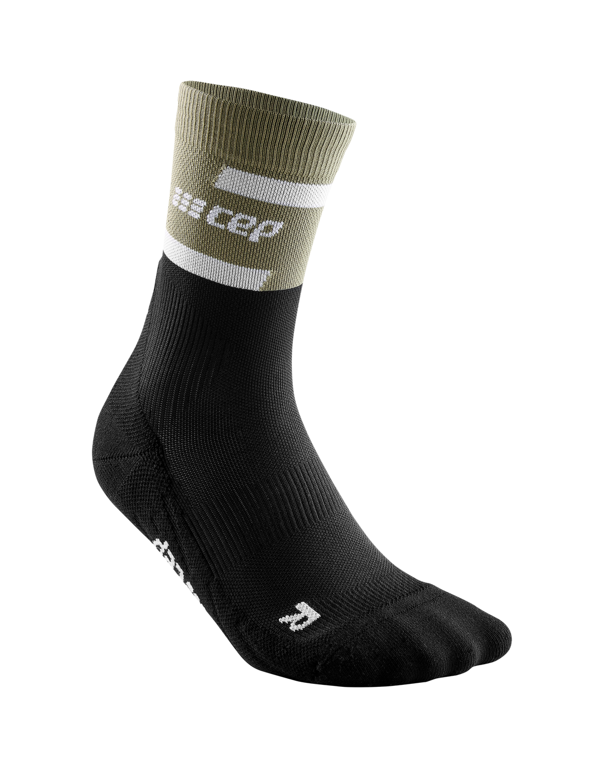 The Run Compression Mid Cut Socks 4.0, Men, Olive/Black