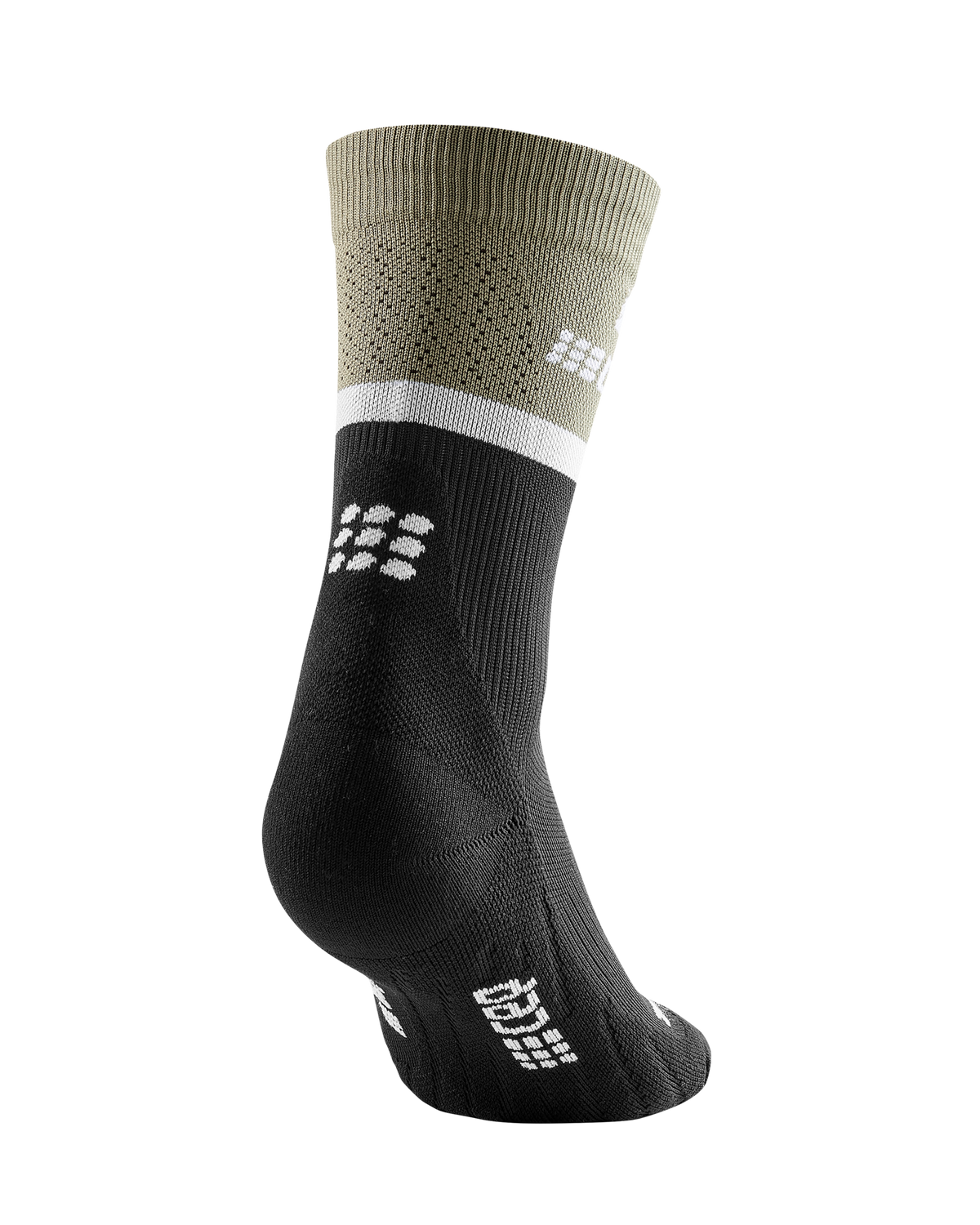 The Run Compression Mid Cut Socks 4.0, Men, Olive/Black