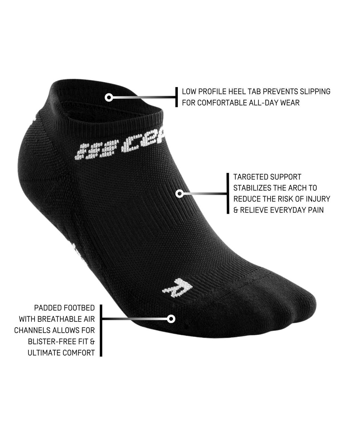 The Run No Show Socks 4.0, Men, Black