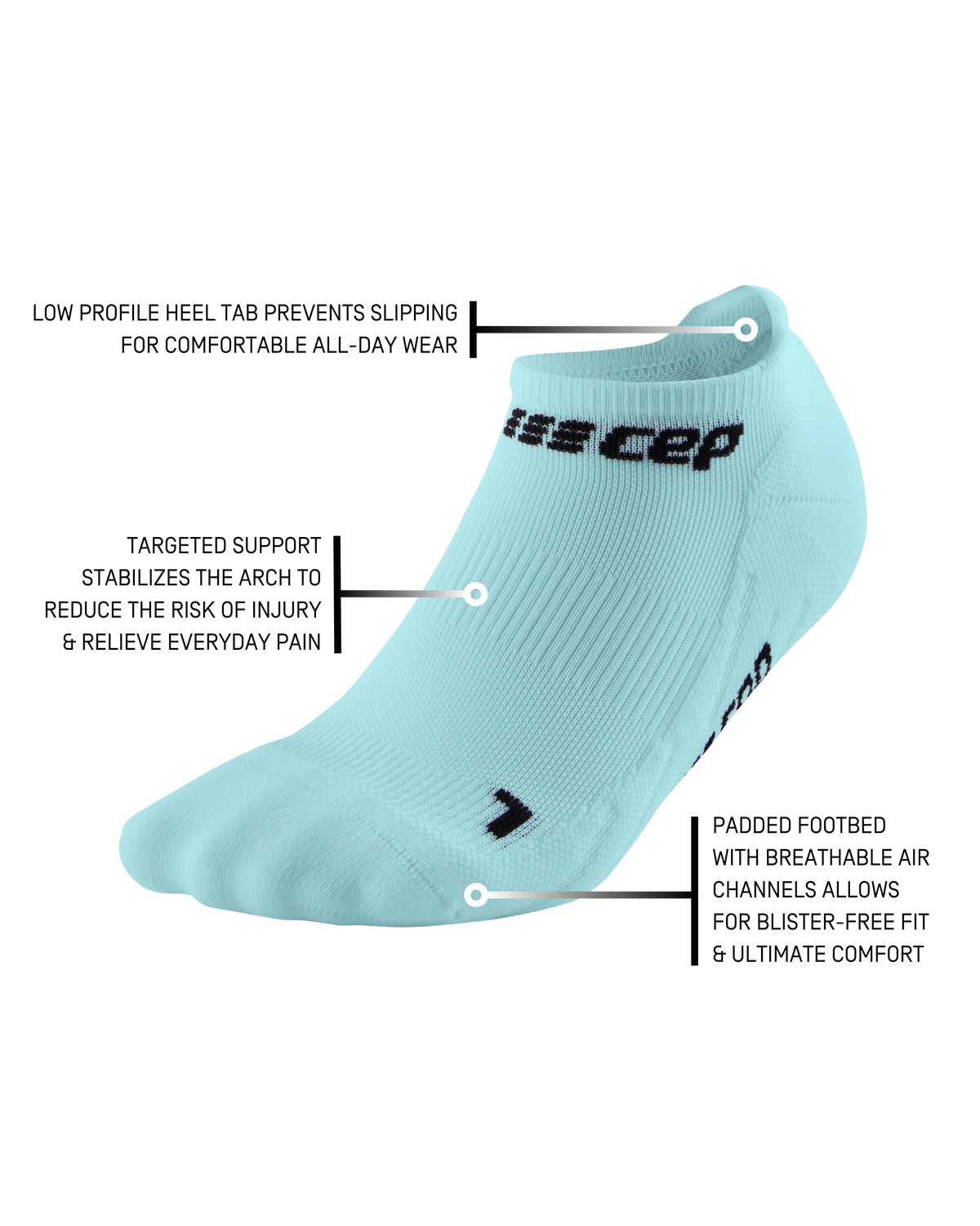 The Run No Show Socks 4.0, Men, Light Blue