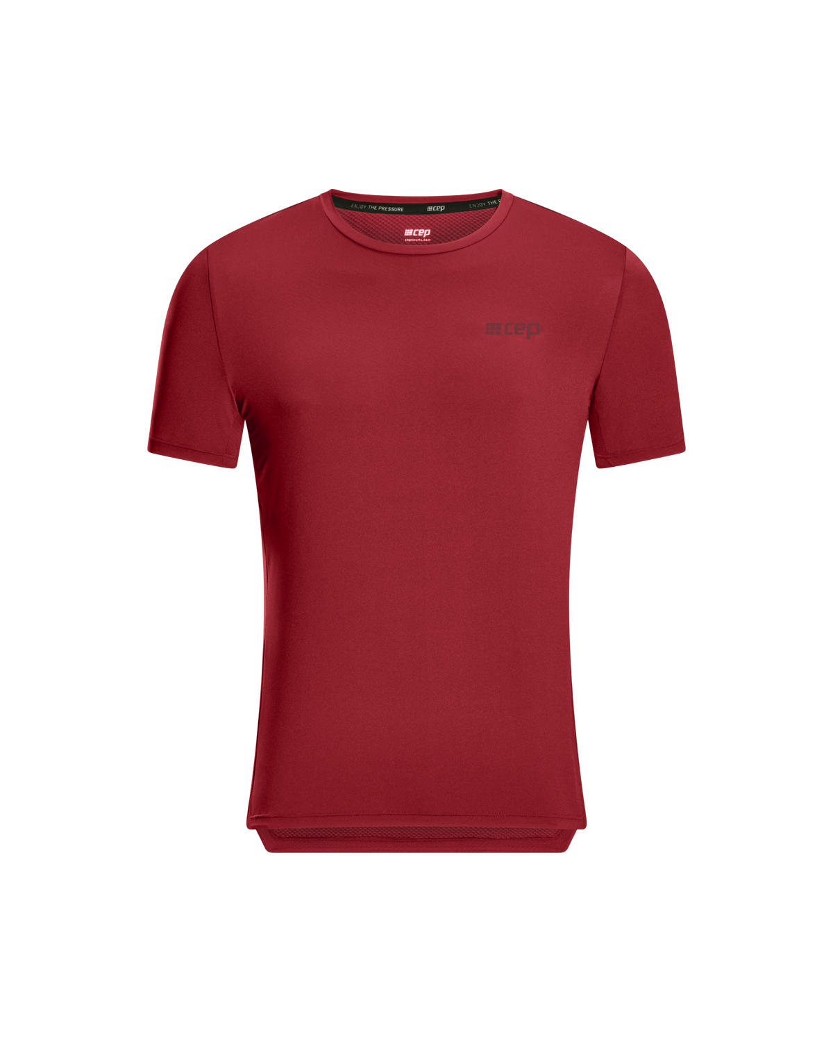 The Run Short Sleeve Shirt, Men, Crimson