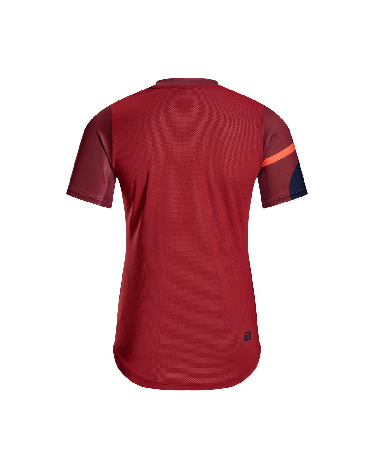 The Run Short Sleeve Shirt, Women, Crimson Multi