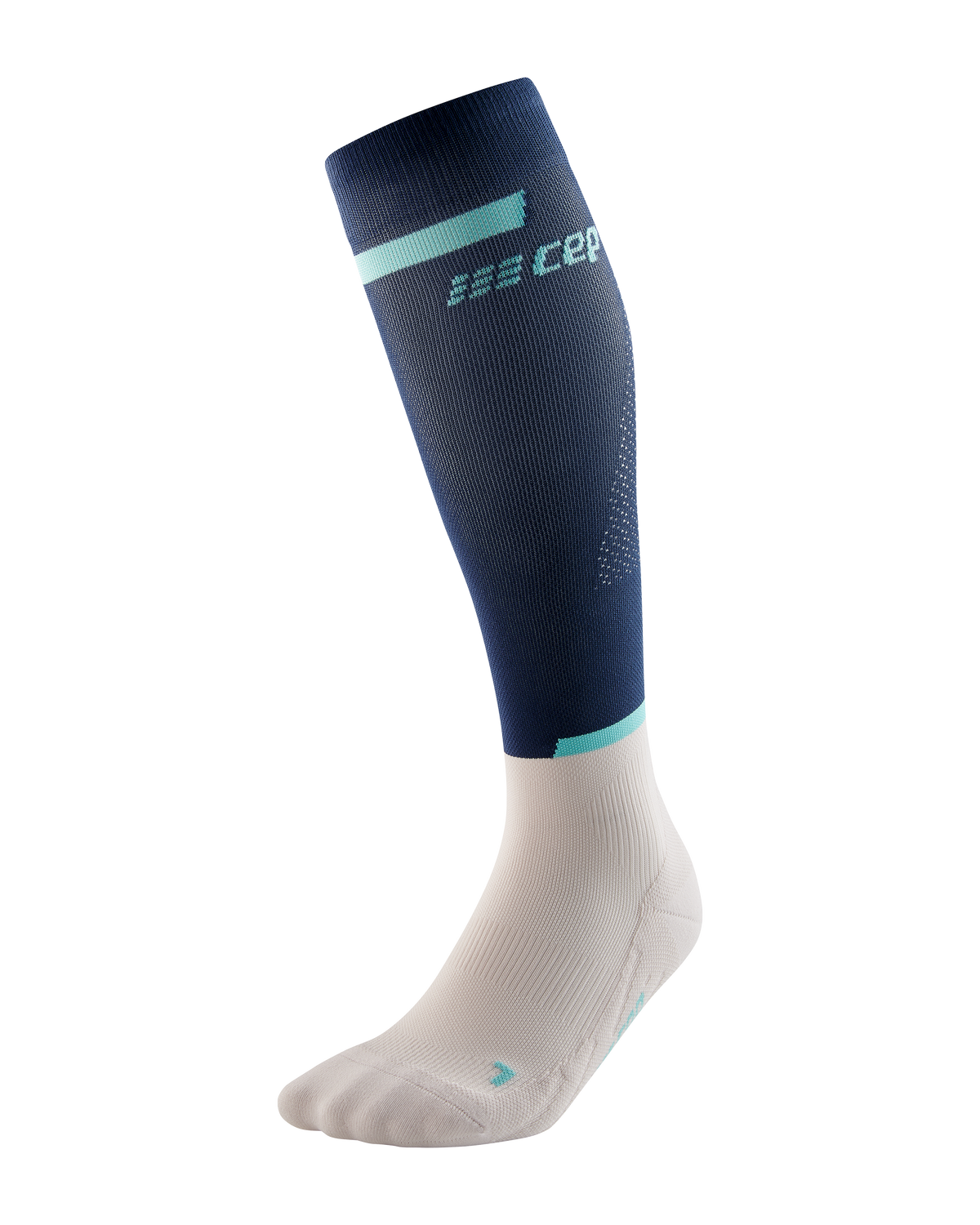 The Run Compression Tall Socks 4.0, Men, Blue/Off White
