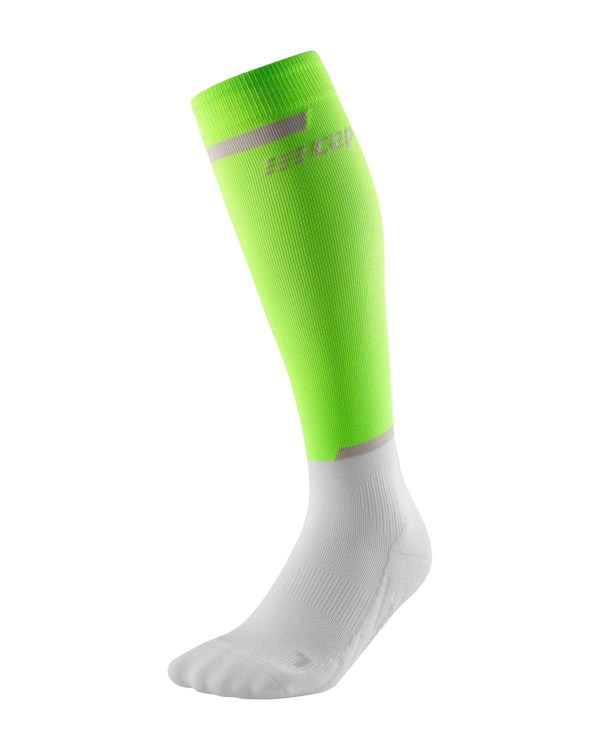 The Run Compression Tall Socks 4.0, Men, Lime Green/White