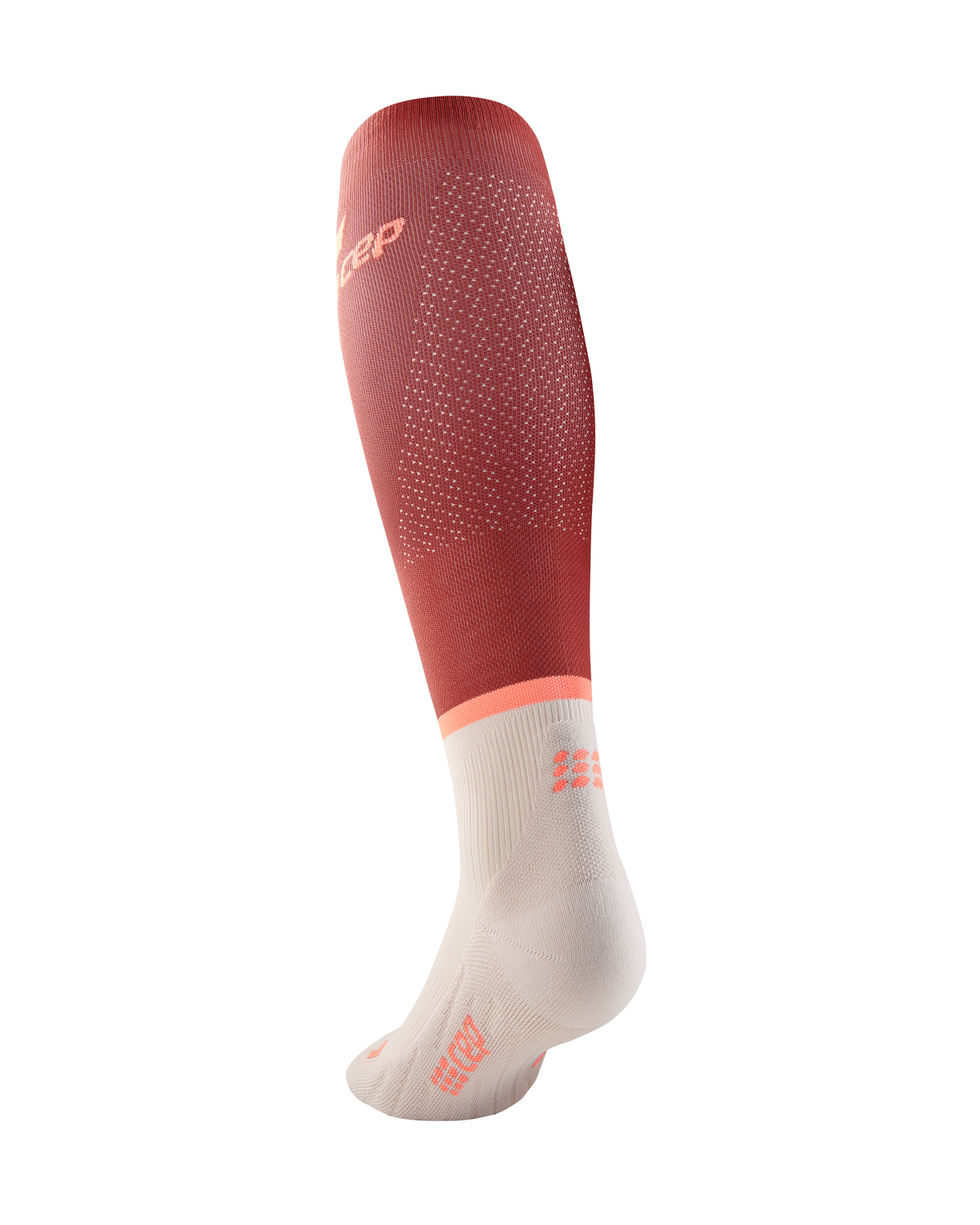 The Run Compression Tall Socks 4.0, Women, Red/Off White