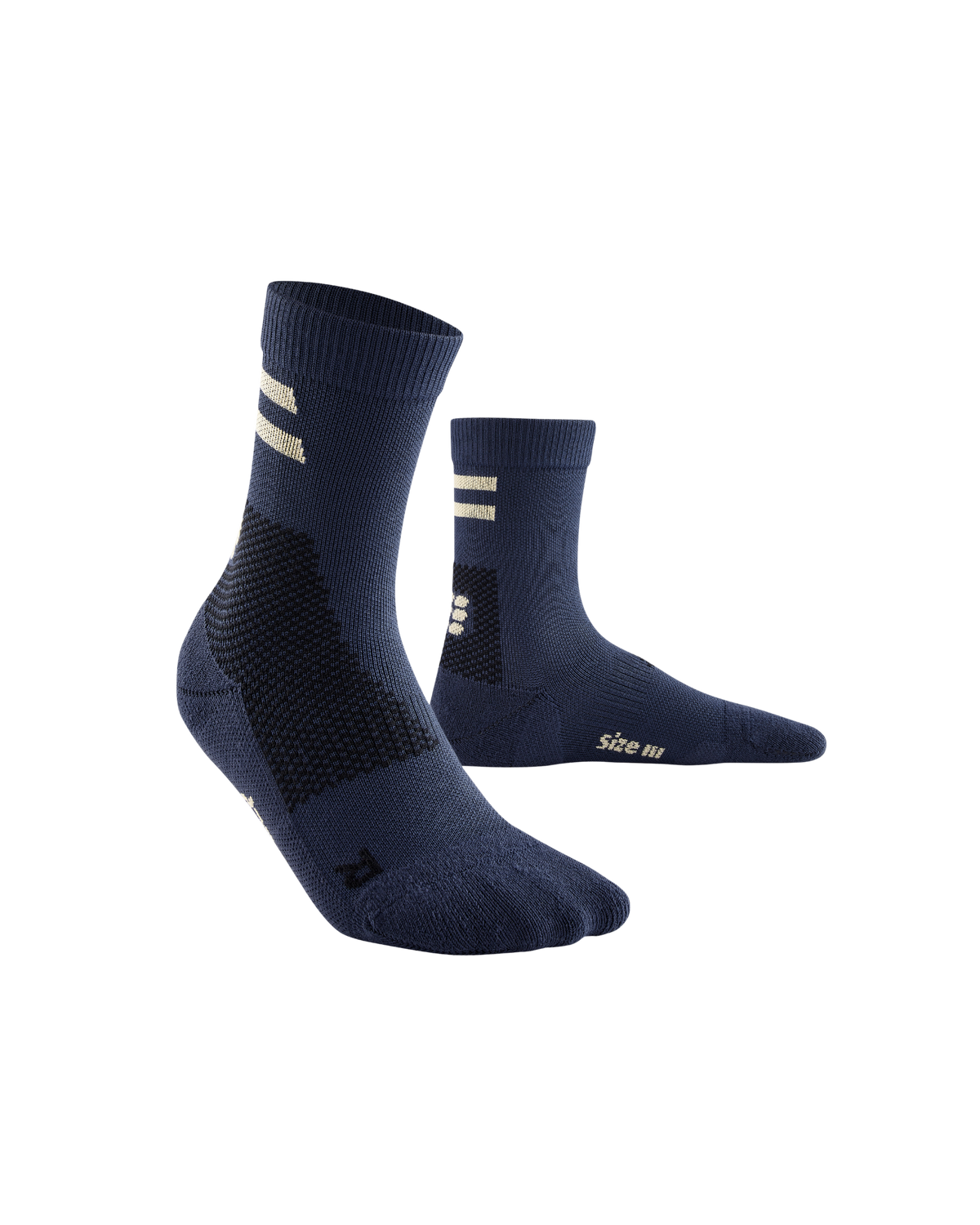 Training Mid Cut Compression Socks, Women, Peacoat Training