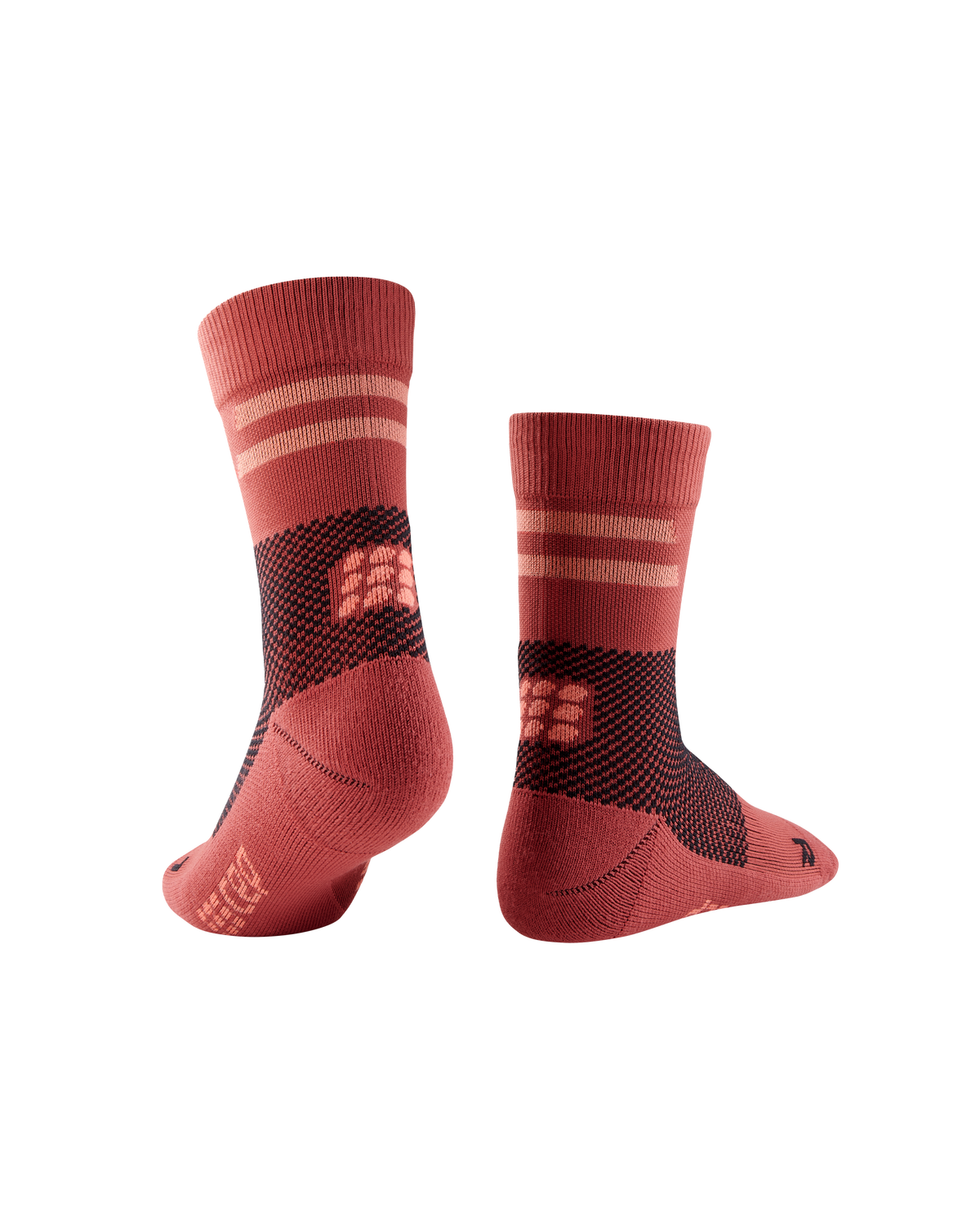 Training Mid Cut Compression Socks, Women, Red Training