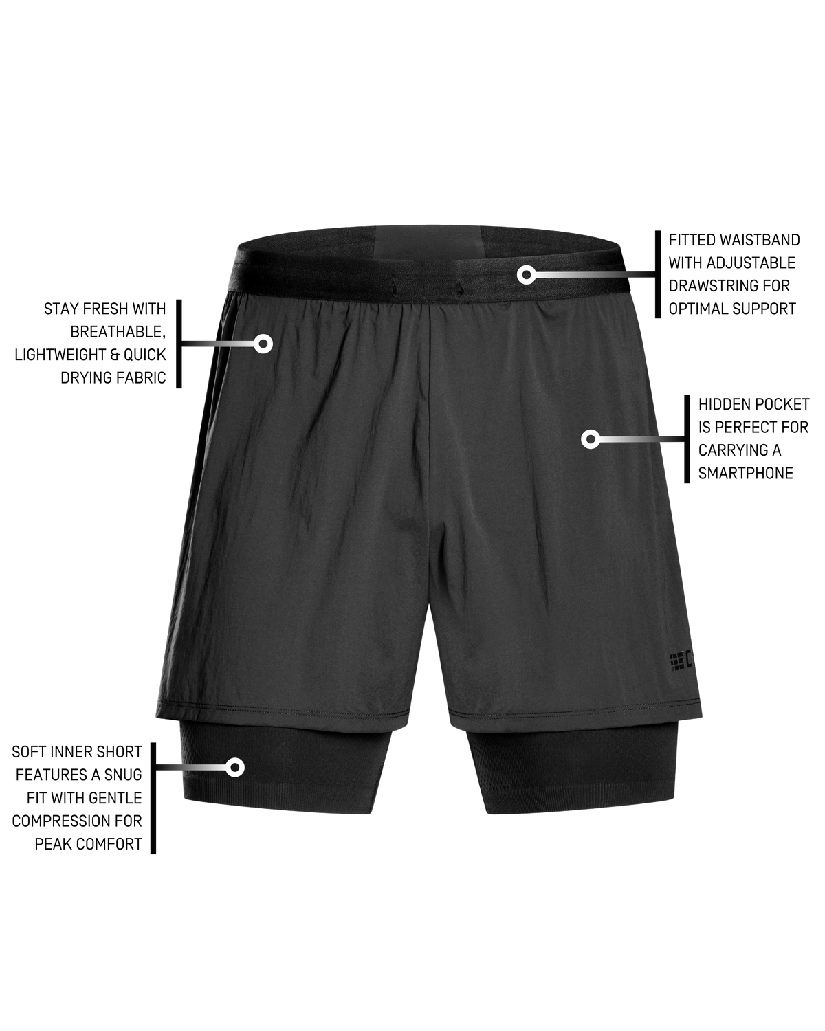 Ultralight 2-in-1 Shorts, Men