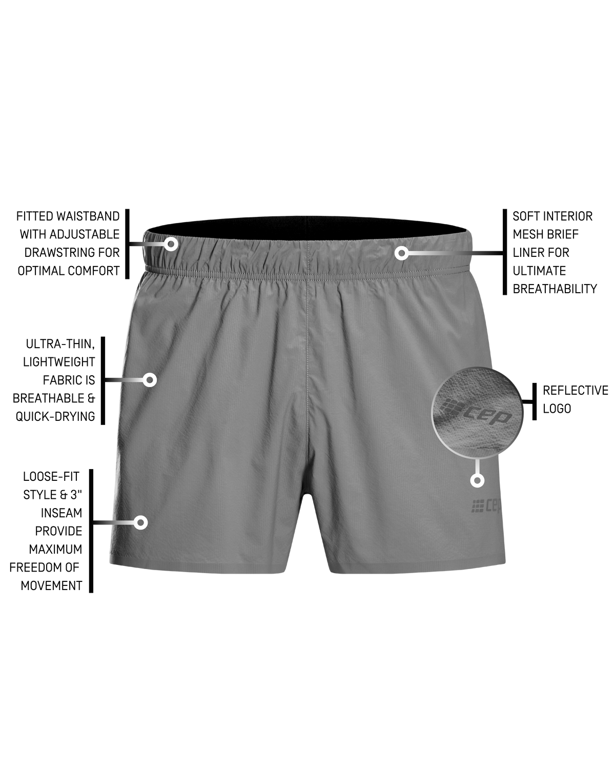 Ultralight Loose Fit Shorts, Men