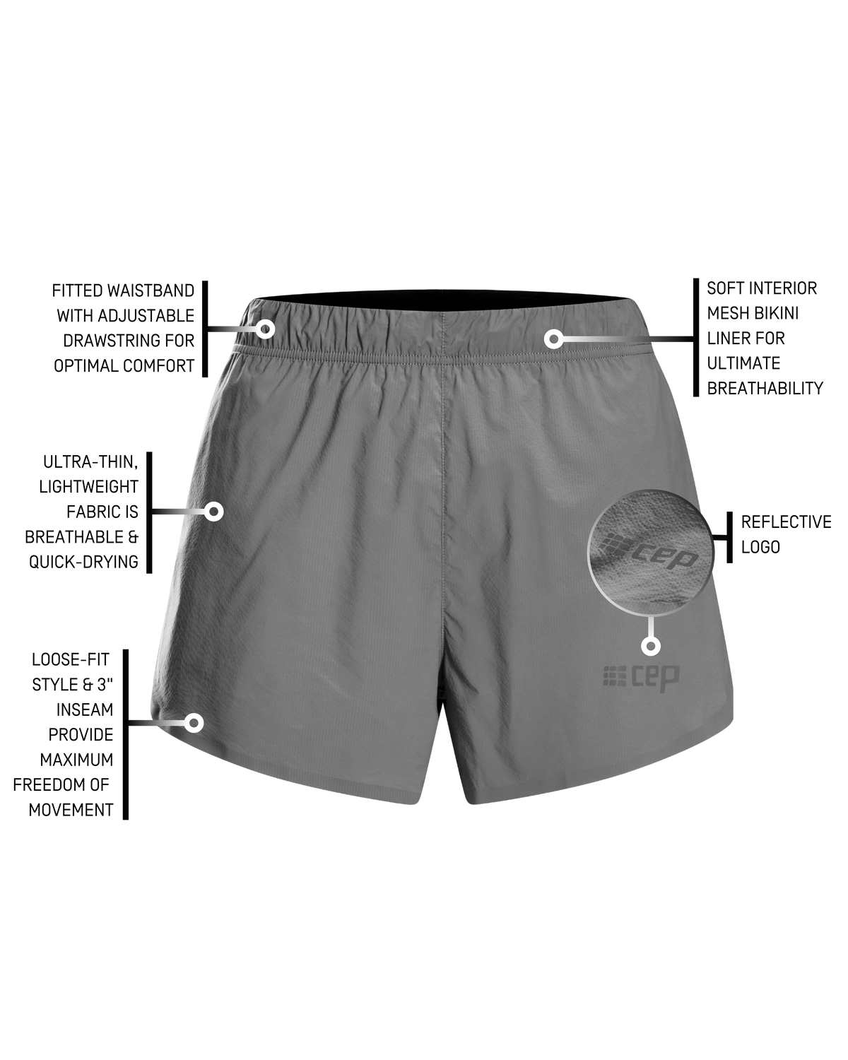 Ultralight Loose Fit Shorts, Women