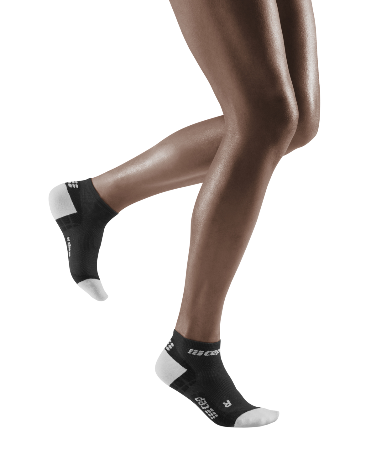 Ultralight Low Cut Compression Socks, Women, Black/Light Grey