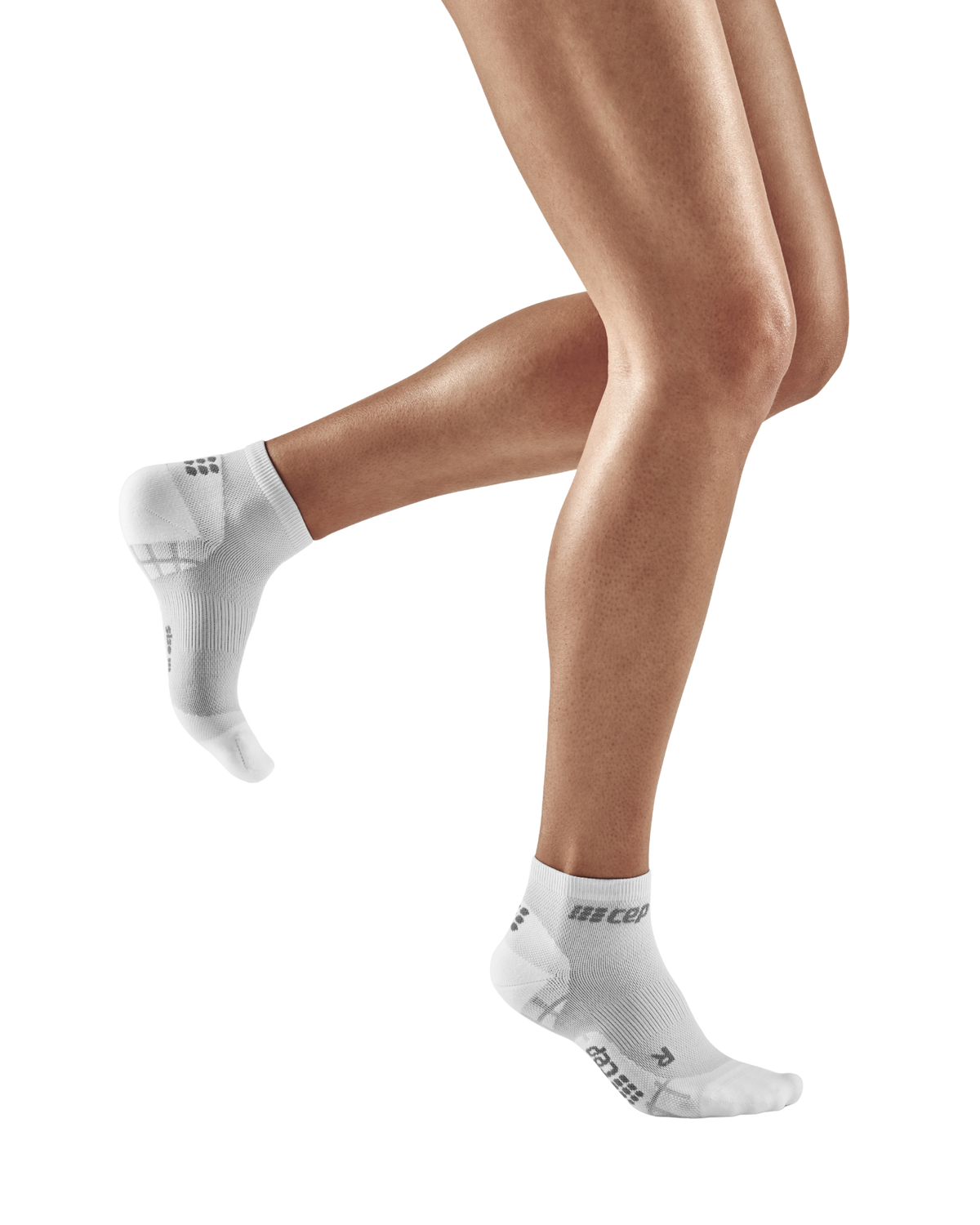 Ultralight Low Cut Compression Socks, Women, Carbon White