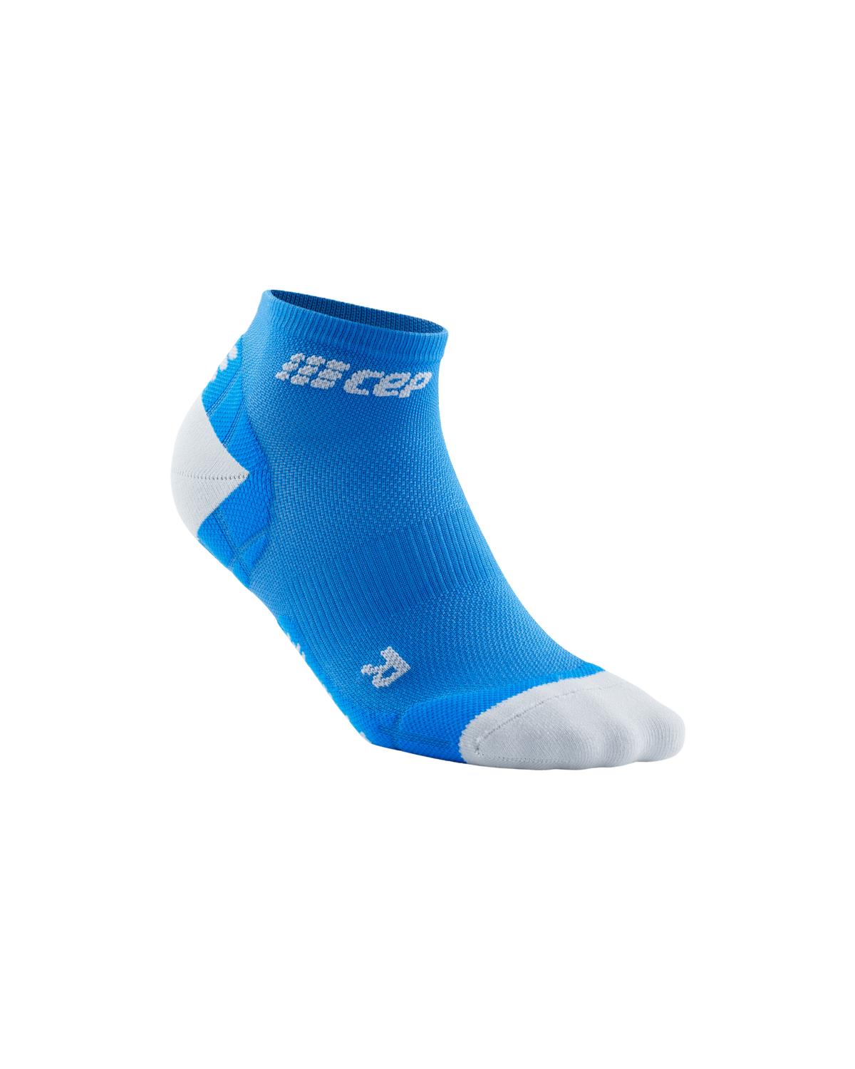 Ultralight Low Cut Compression Socks, Women, Electric Blue/Light Grey